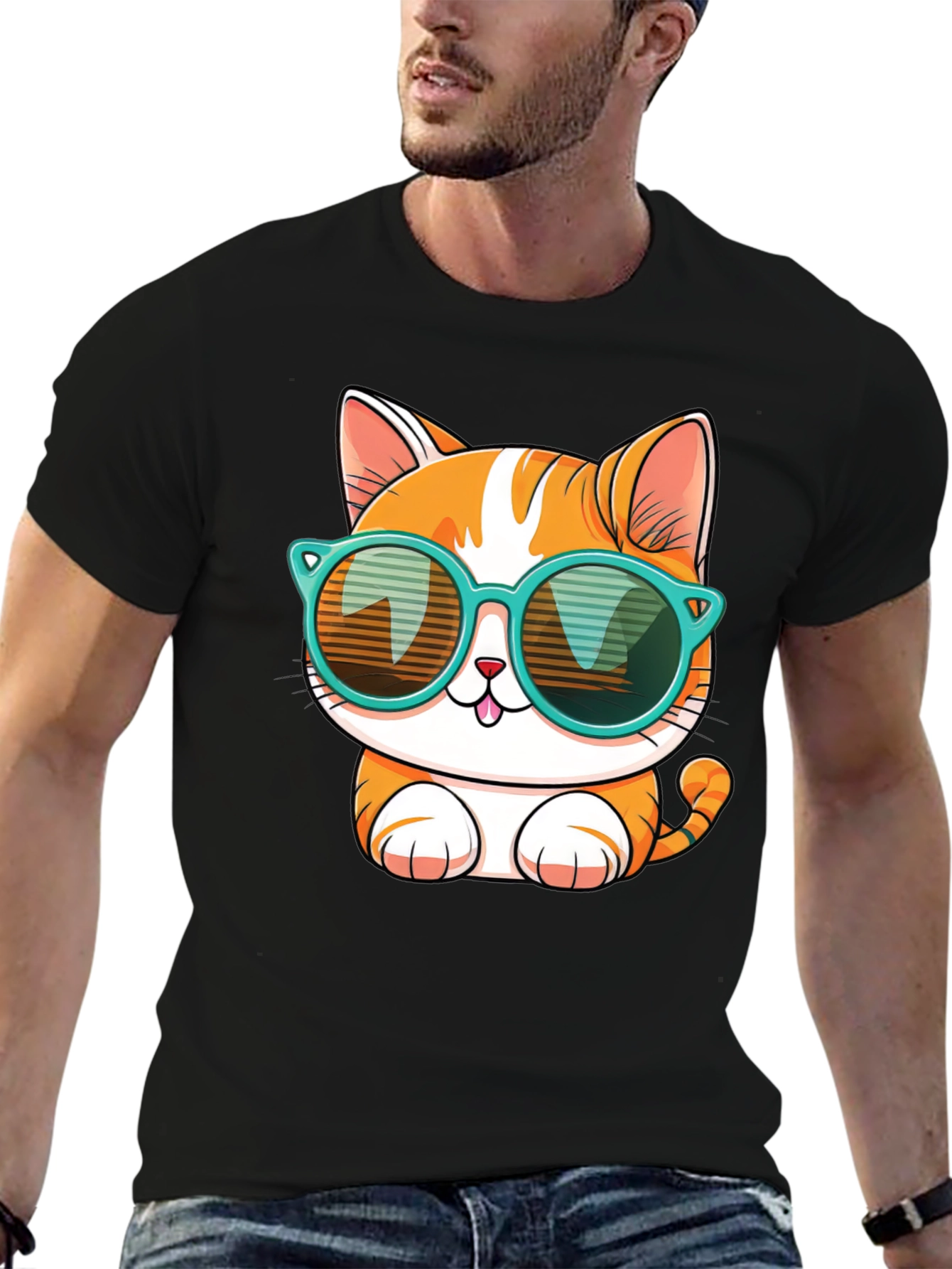 Cool Cat Graphic Tee