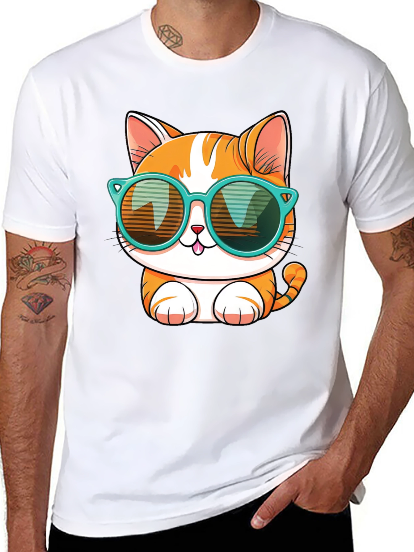Cool Cat Graphic Tee