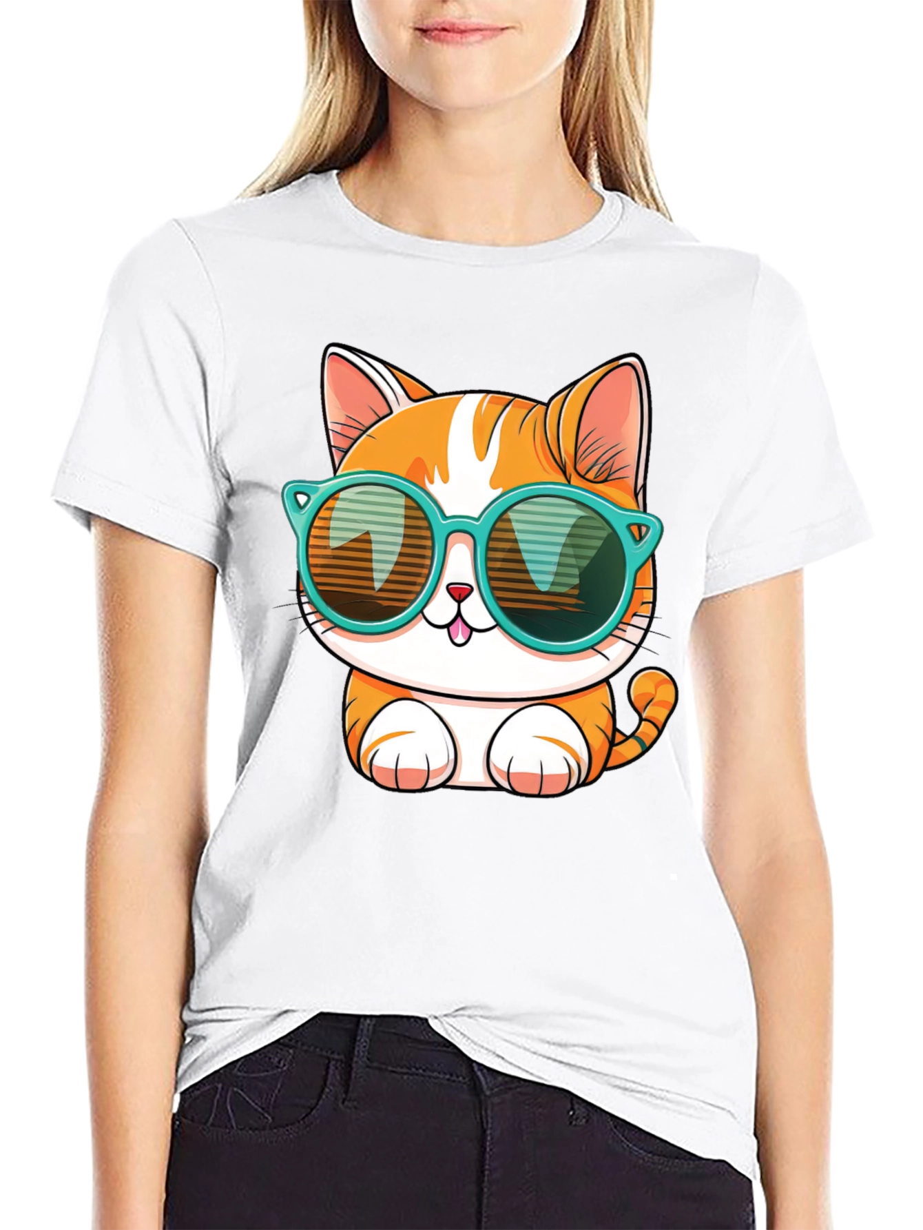 Cool Cat Graphic Tee