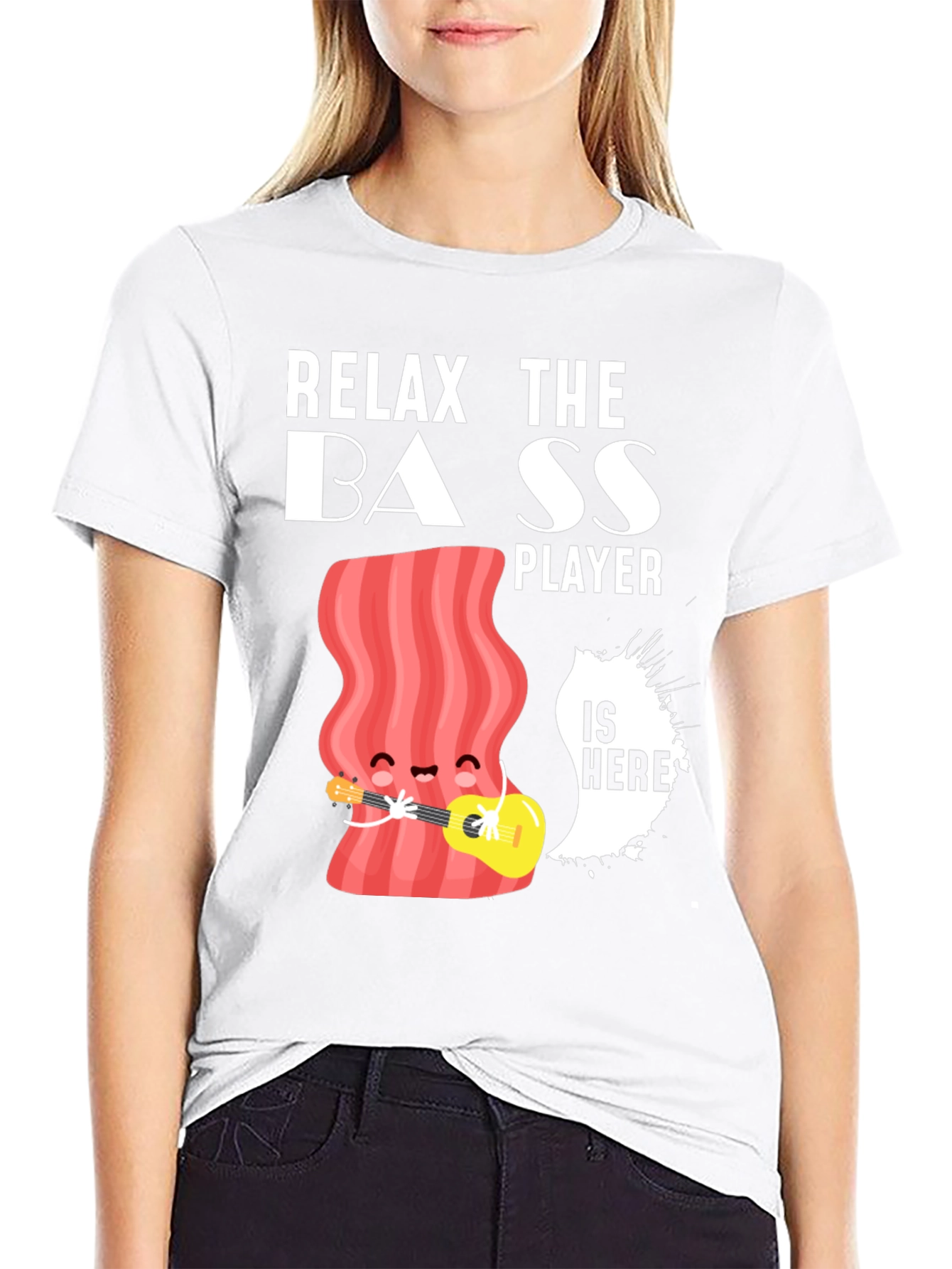 Relax The Bass Player Funny Graphic T-Shirt