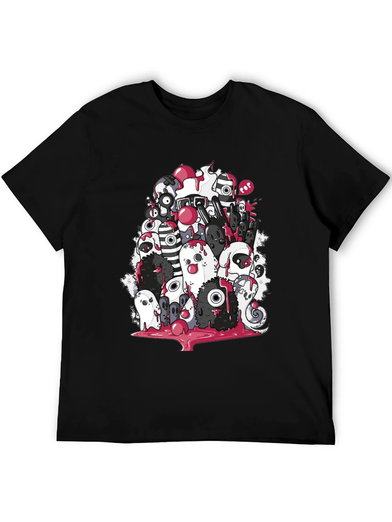 Ghost Doodle Graphic Tee - Spooky Fun