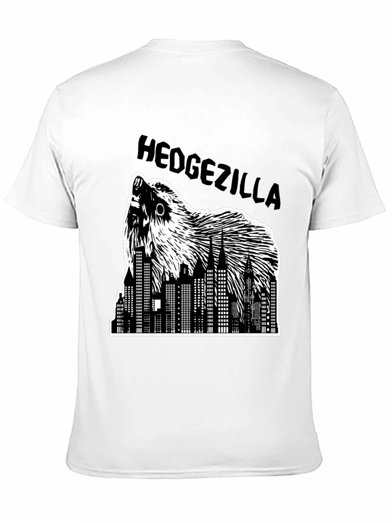 Hedgezilla T-Shirt - City Skyline Hedgehog Graphic Tee