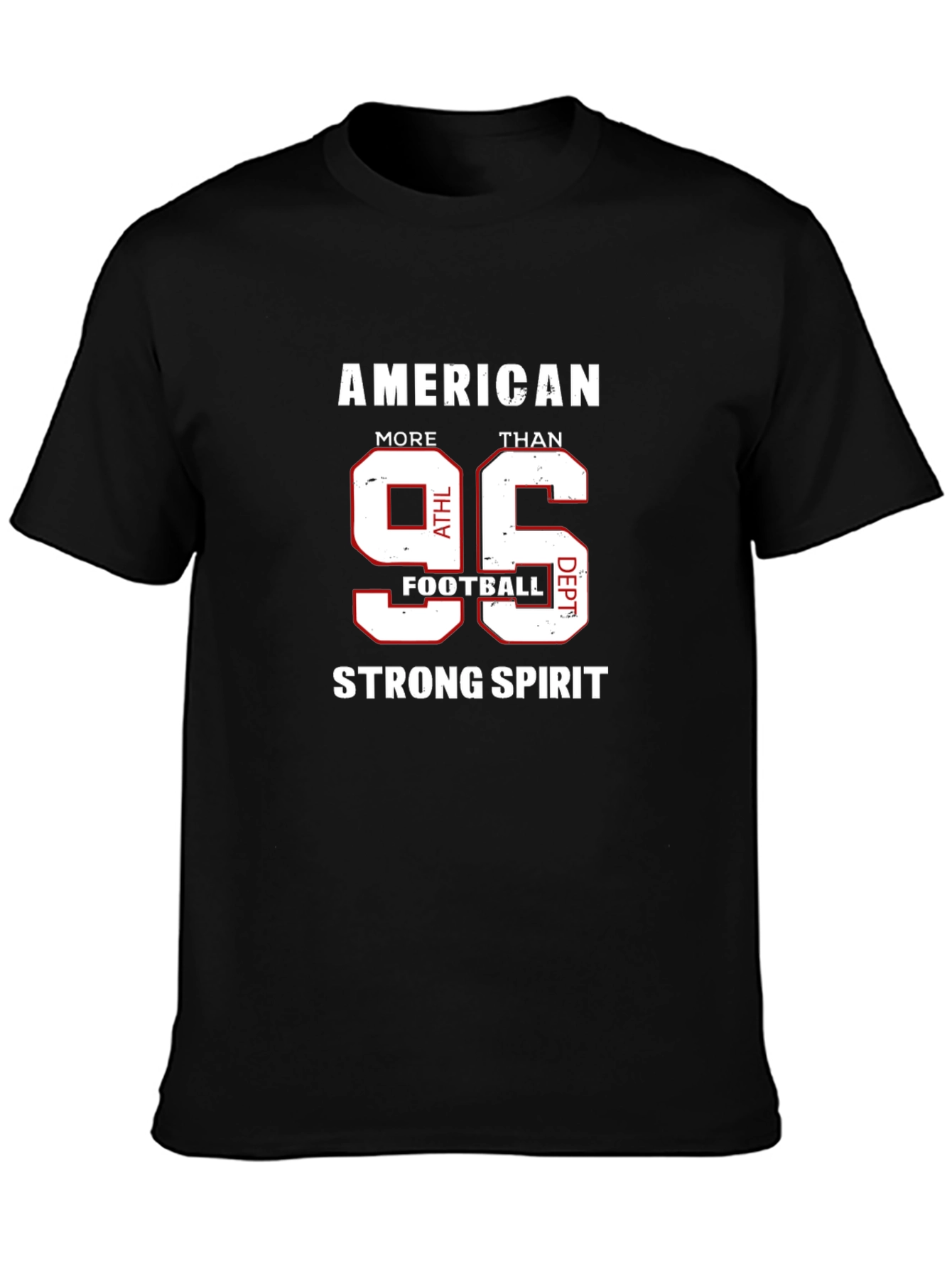 American Football Strong Spirit Graphic T-Shirt