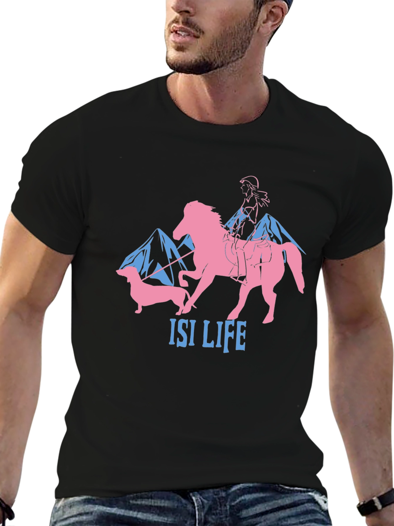 Equestrian & Dachshund Graphic Tee