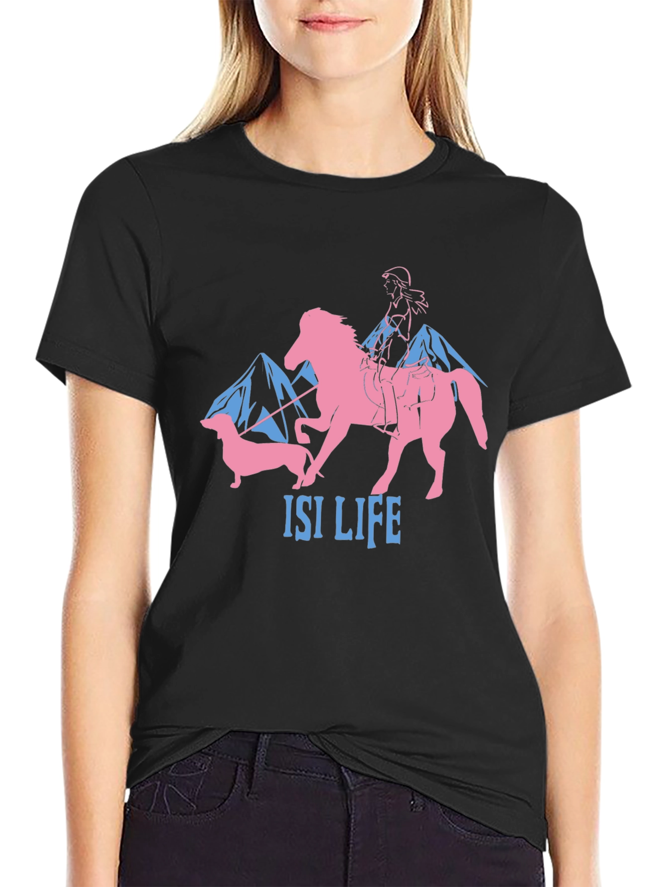 Equestrian & Dachshund Graphic Tee