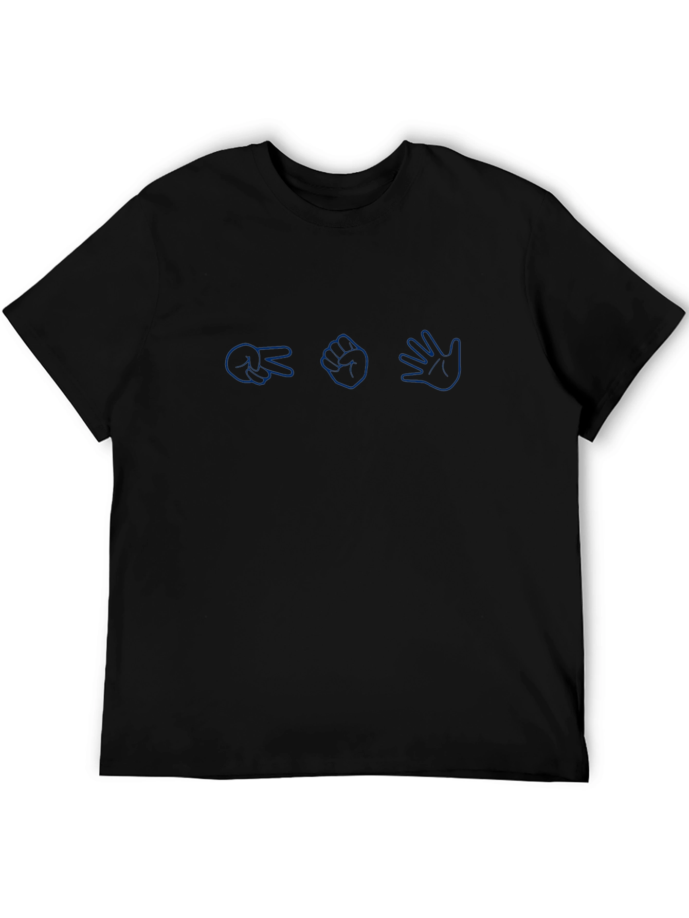 Rock Paper Scissors Black T-Shirt