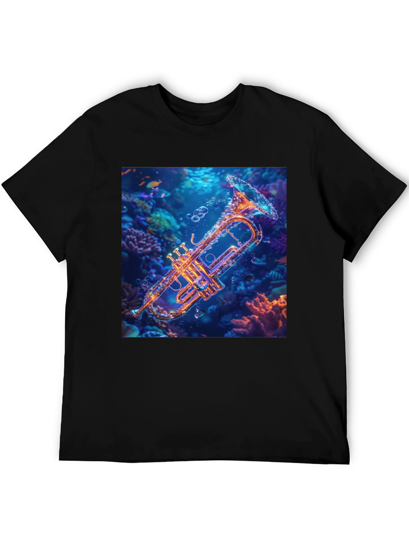 Underwater Trumpet Graphic T-Shirt