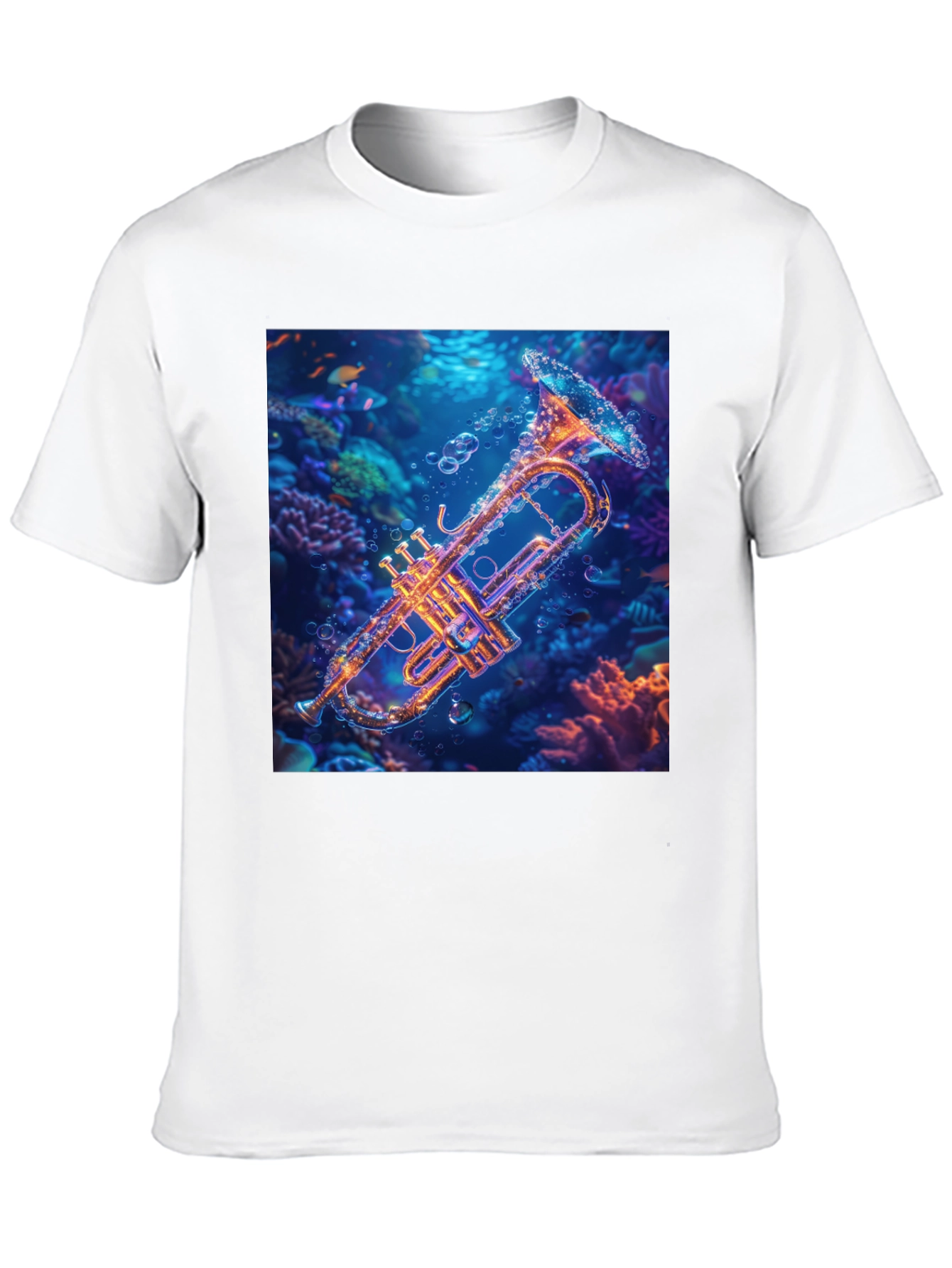 Underwater Trumpet Graphic T-Shirt