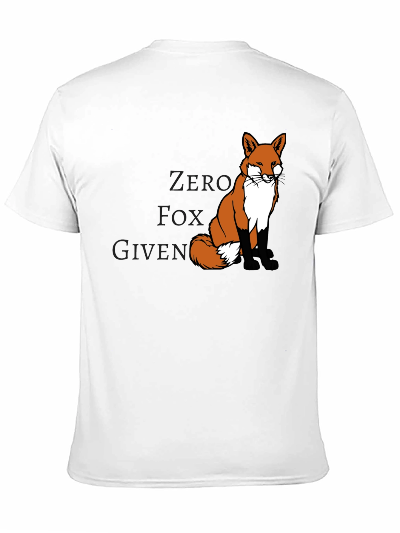 Zero Fox Given Mens Black Graphic Tee