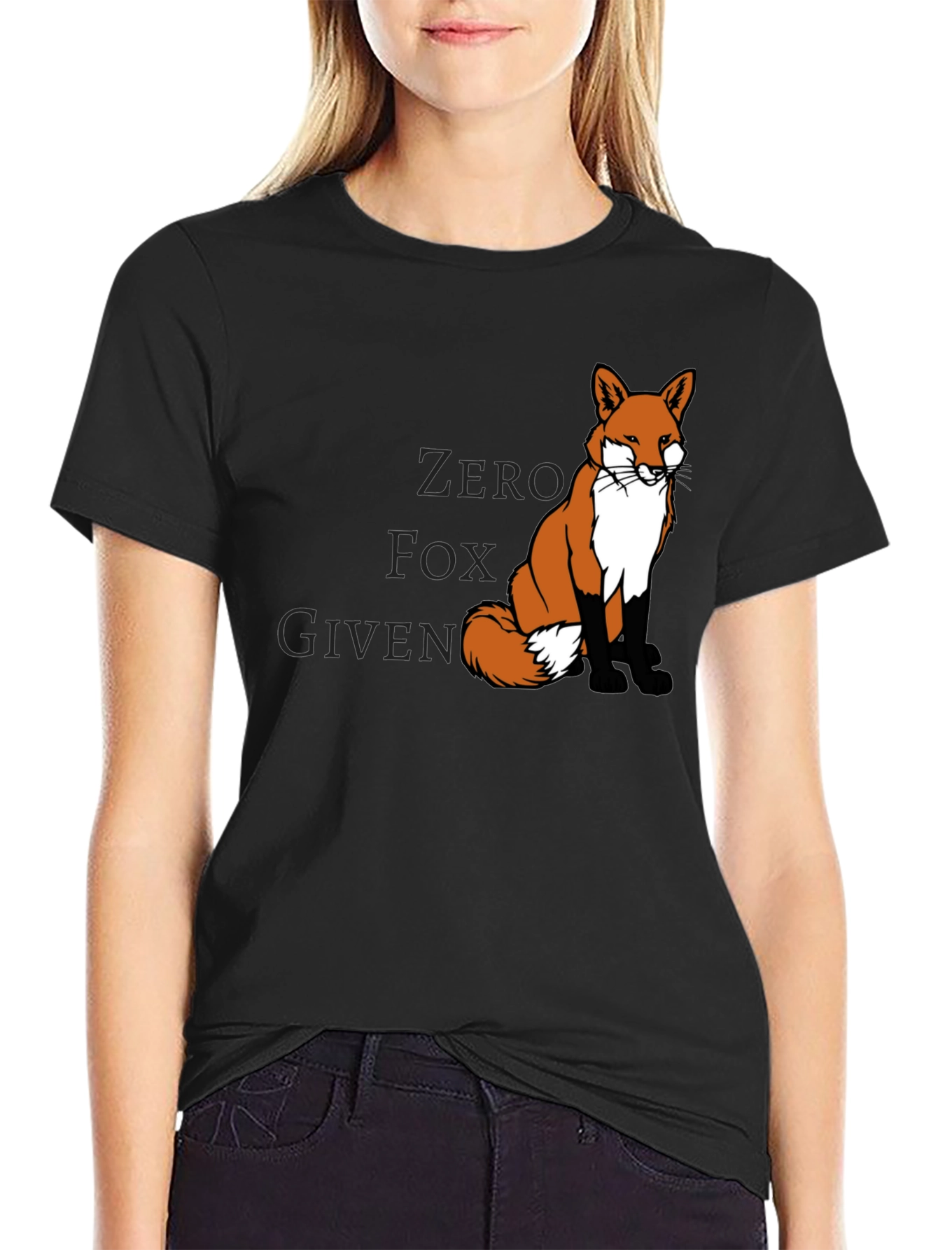 Zero Fox Given Mens Black Graphic Tee