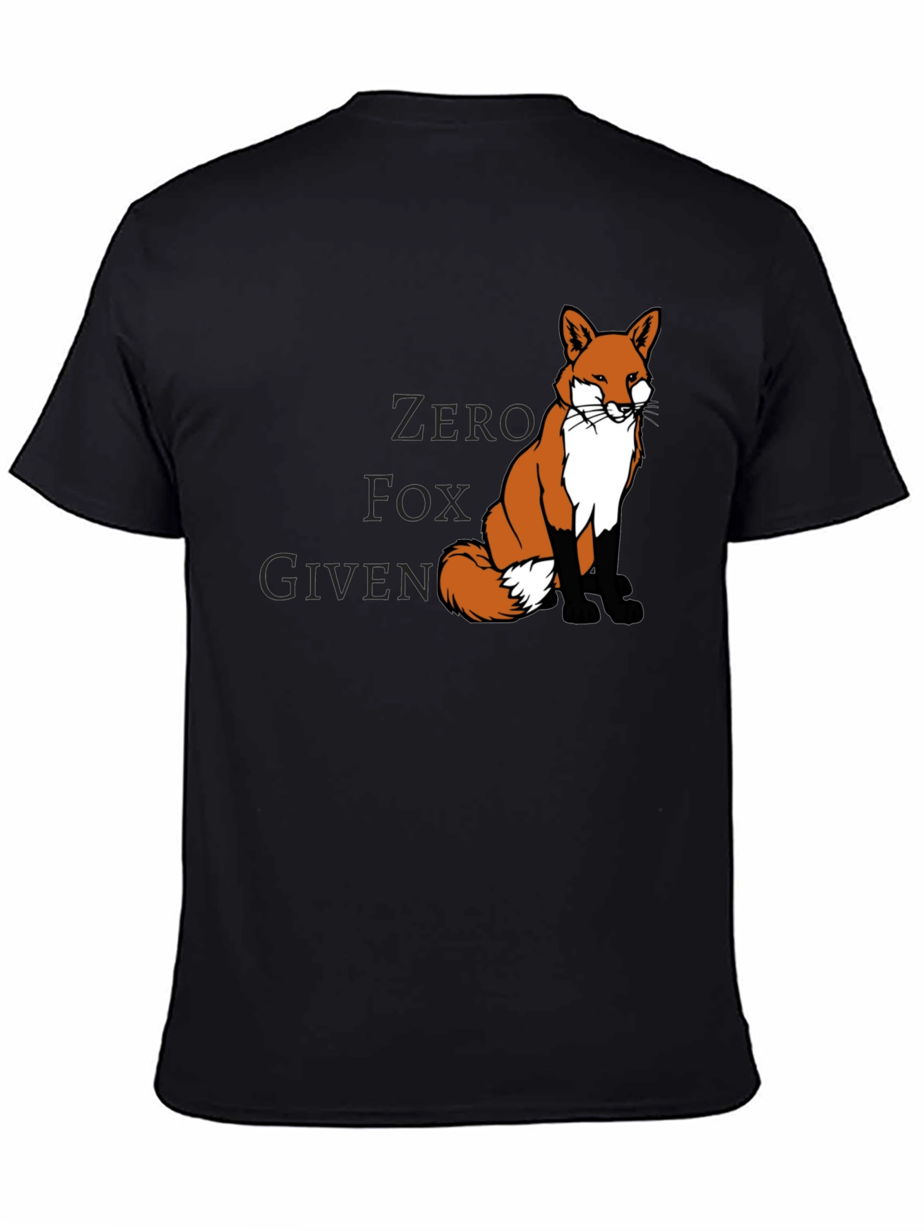 Zero Fox Given Mens Black Graphic Tee