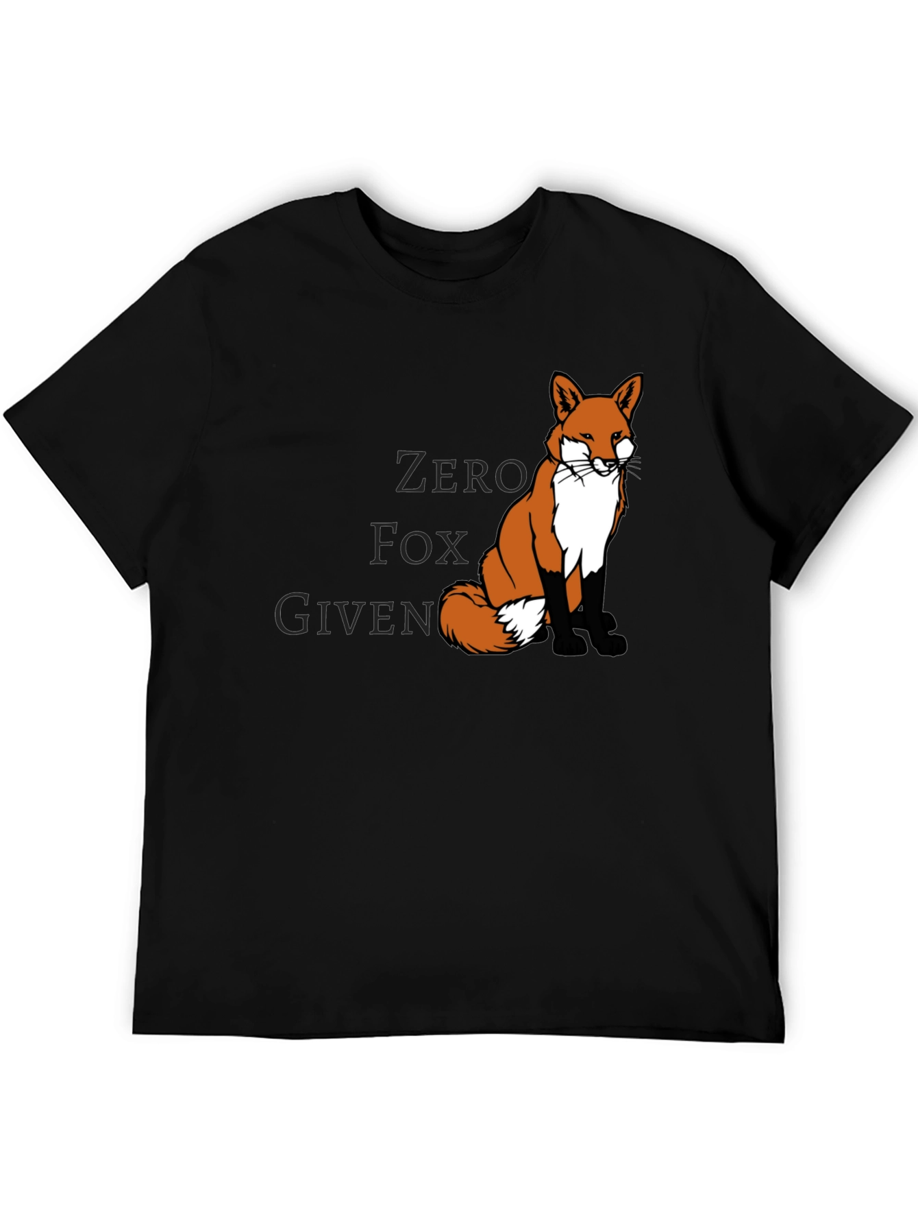 Zero Fox Given Mens Black Graphic Tee