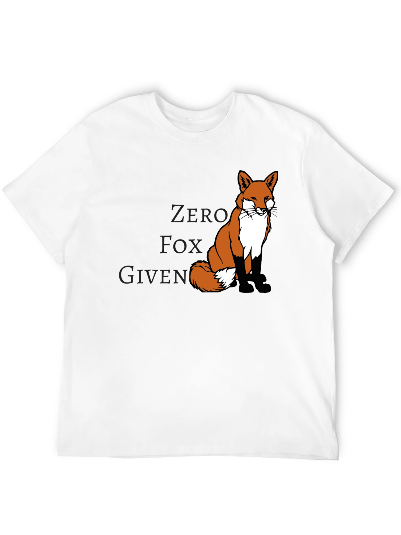 Zero Fox Given Mens Black Graphic Tee