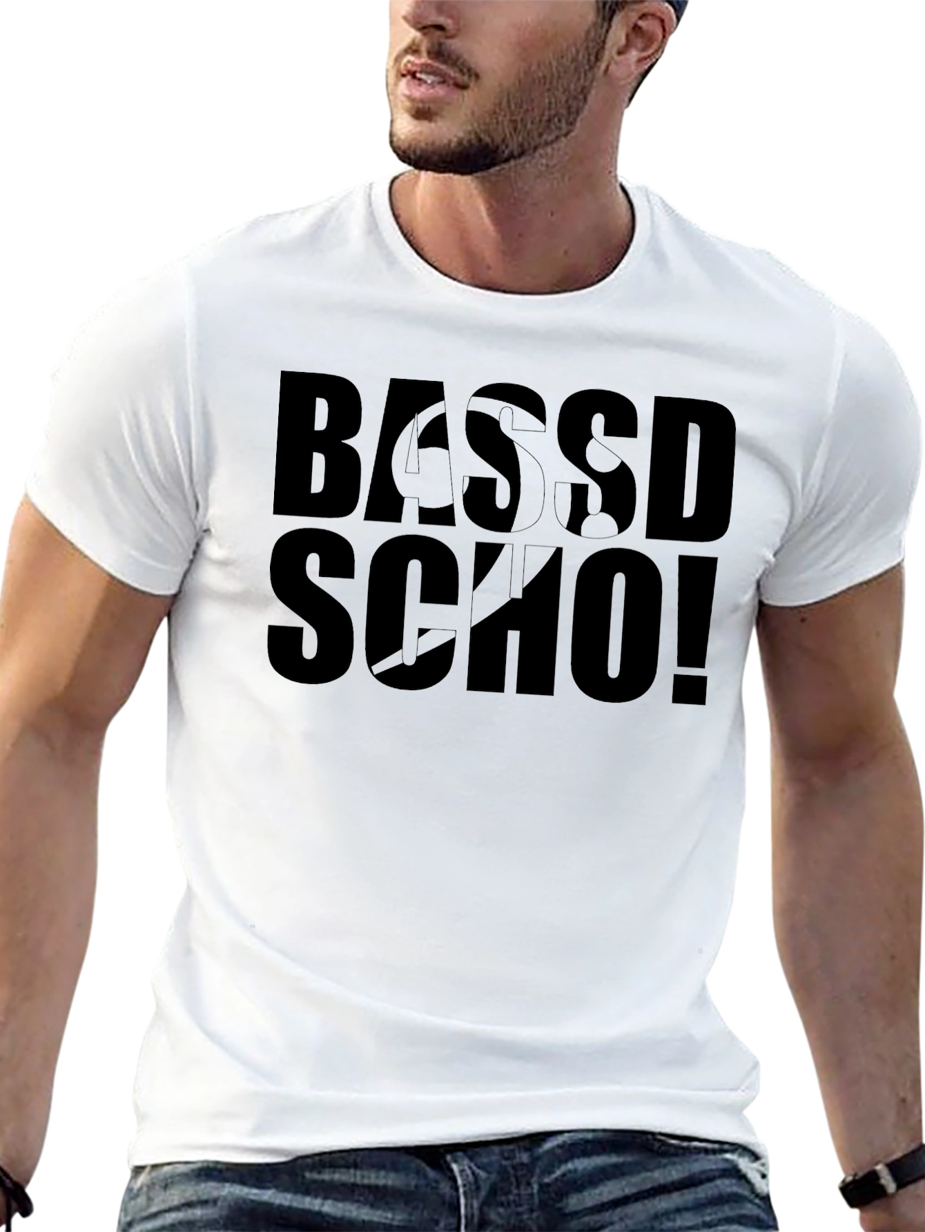 Bass School Black Graphic T-Shirt