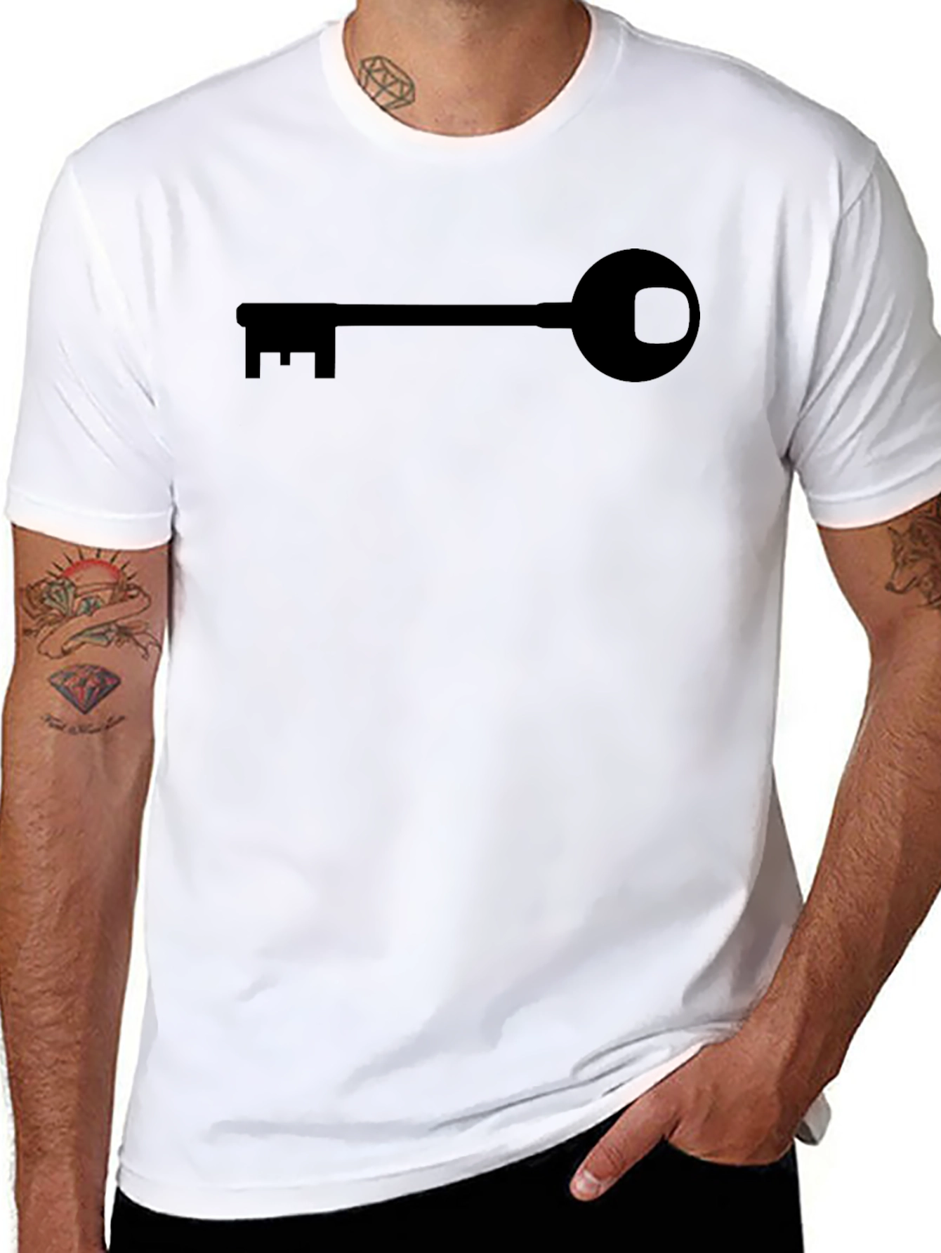 Key Graphic T-Shirt - Modern Minimalist Design