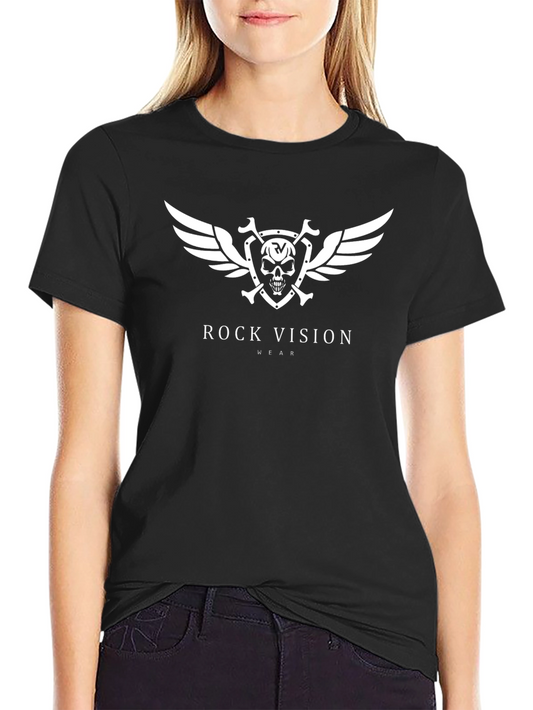 Rock Vision T-Shirt: Skull & Wings Graphic Tee