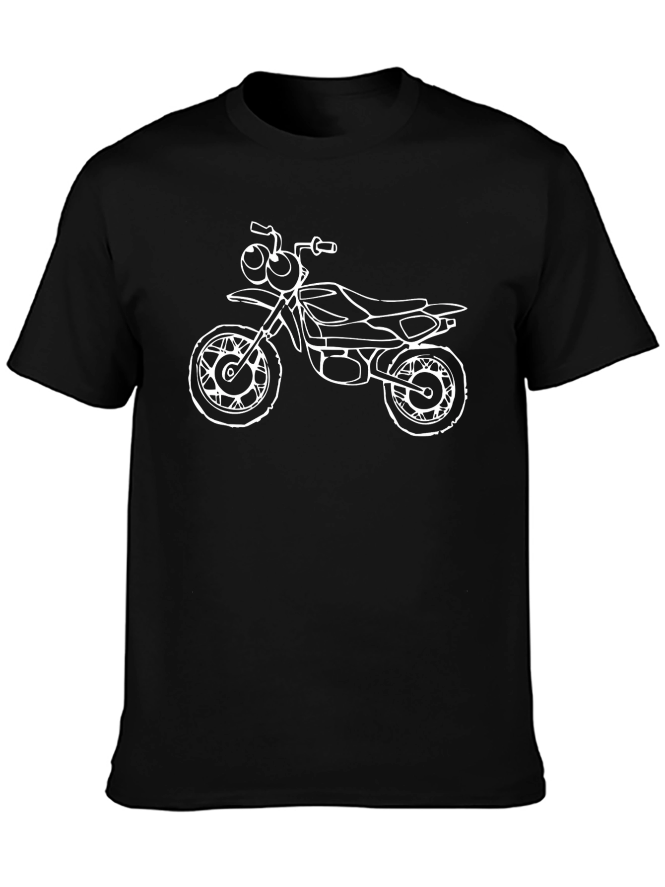 Motorcycle Graphic Tee - Black T-Shirt