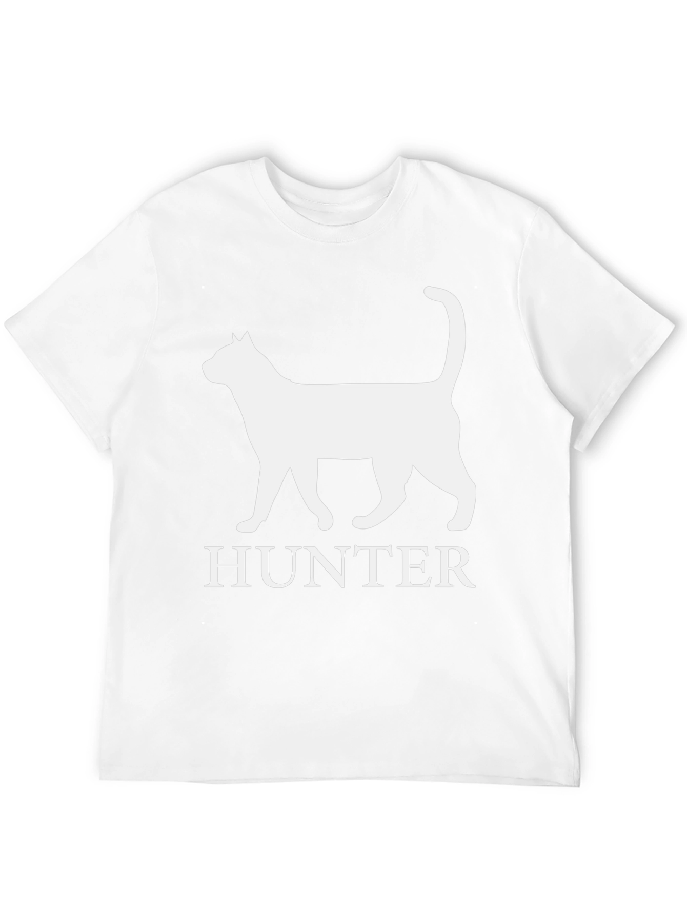 Hunter Cat T-Shirt - Black Cotton Tee