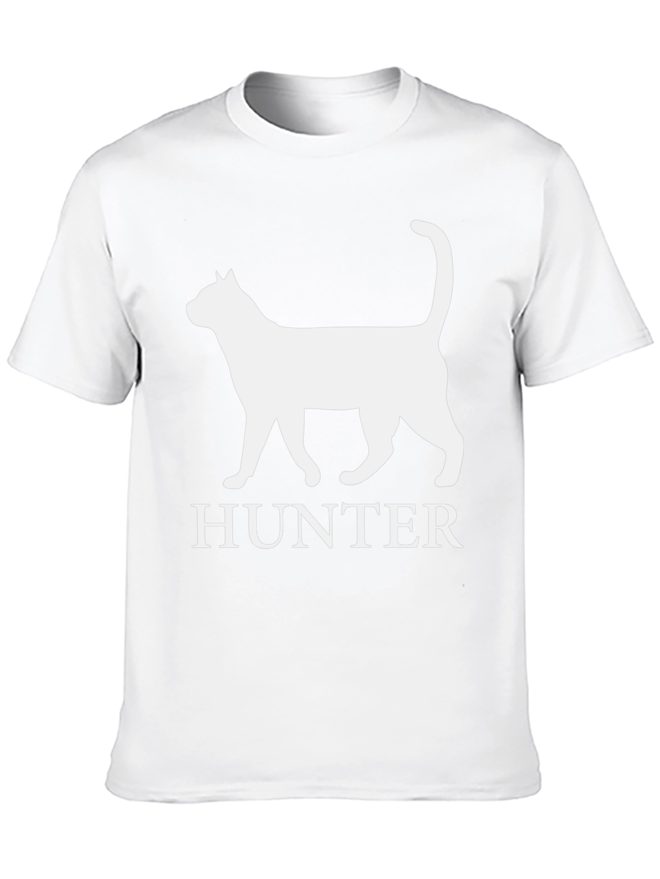 Hunter Cat T-Shirt - Black Cotton Tee