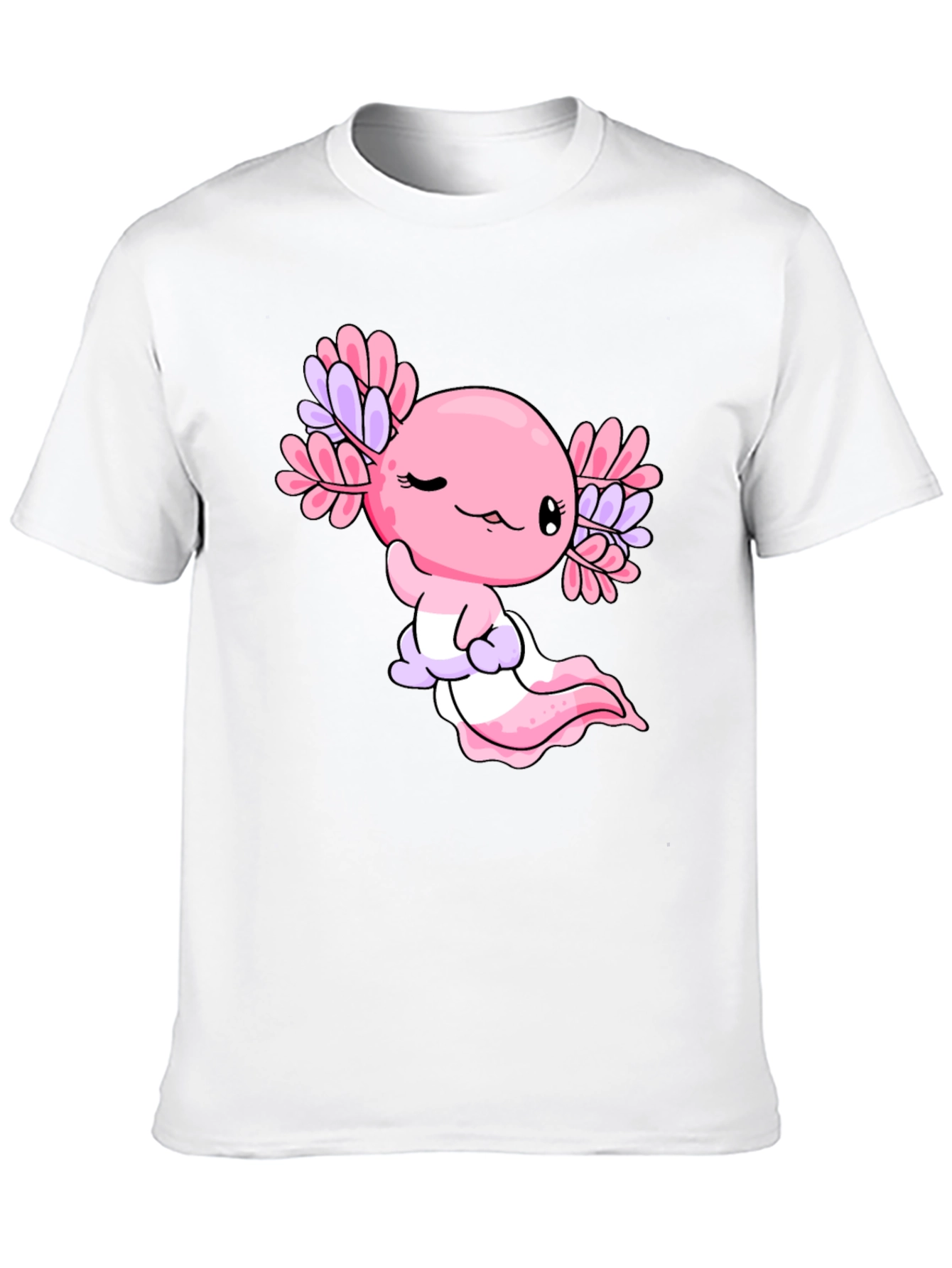 Axolotl Kawaii Graphic Tee