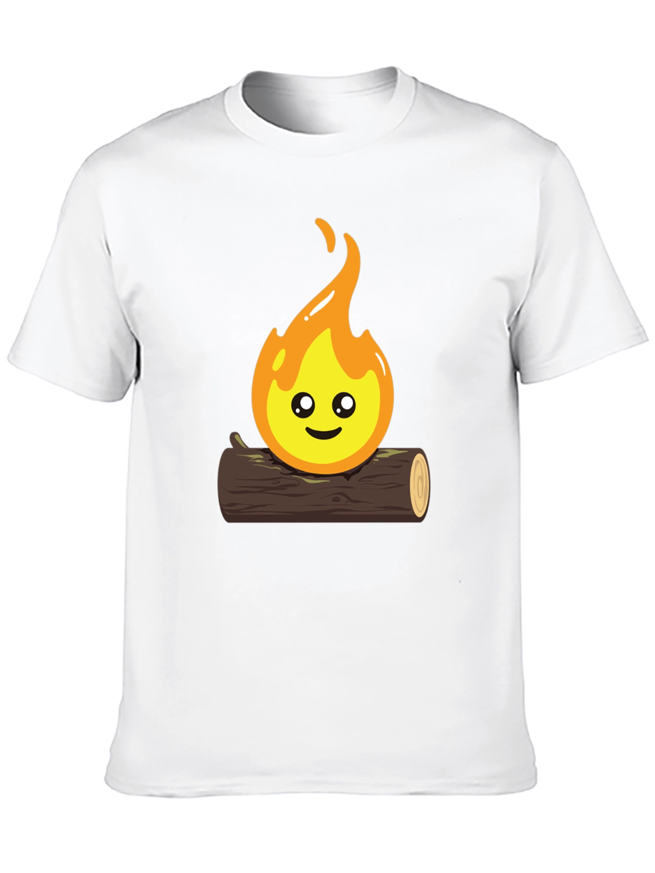 Cute Campfire Graphic T-Shirt - Black