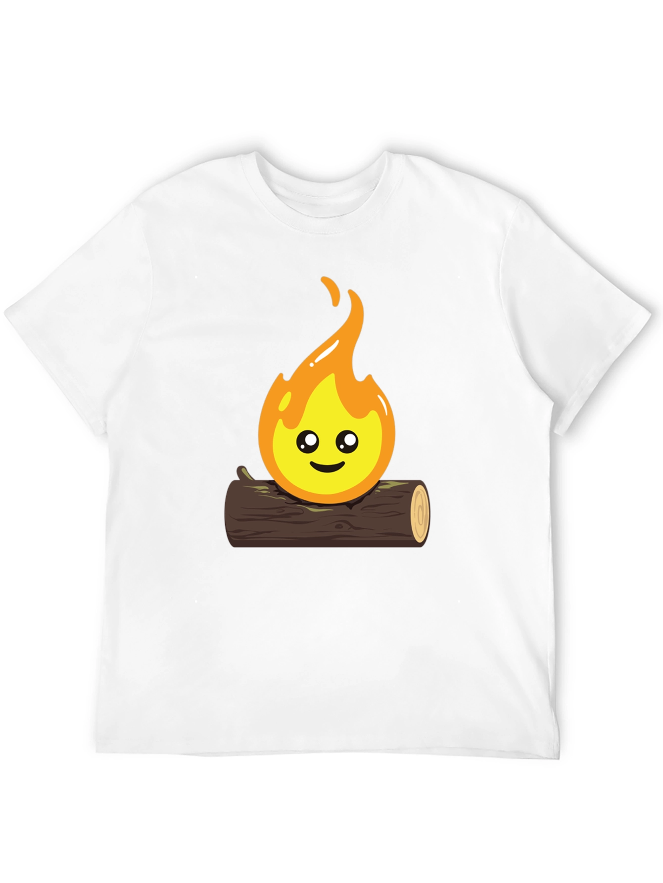 Cute Campfire Graphic T-Shirt - Black