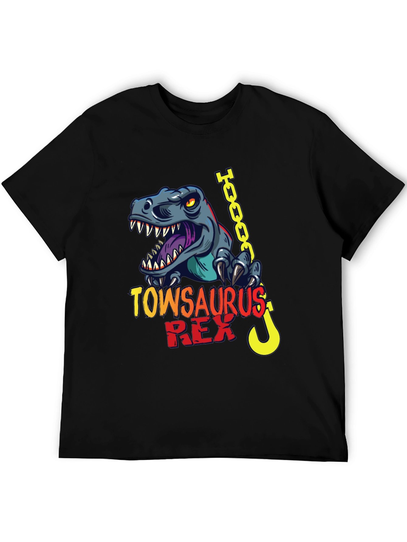 TowSaurus Rex Graphic Tee - Dino Tow Truck T-Shirt
