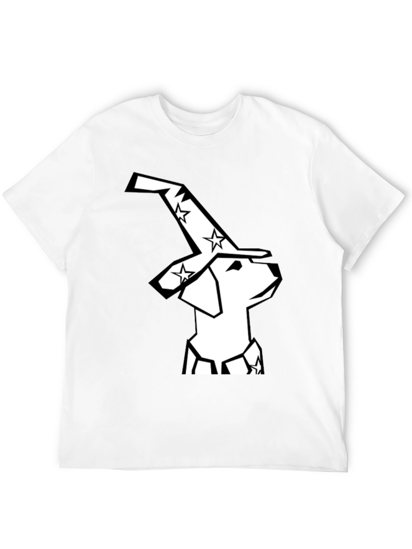Wizard Dog Graphic Tee - Magical Canine Design