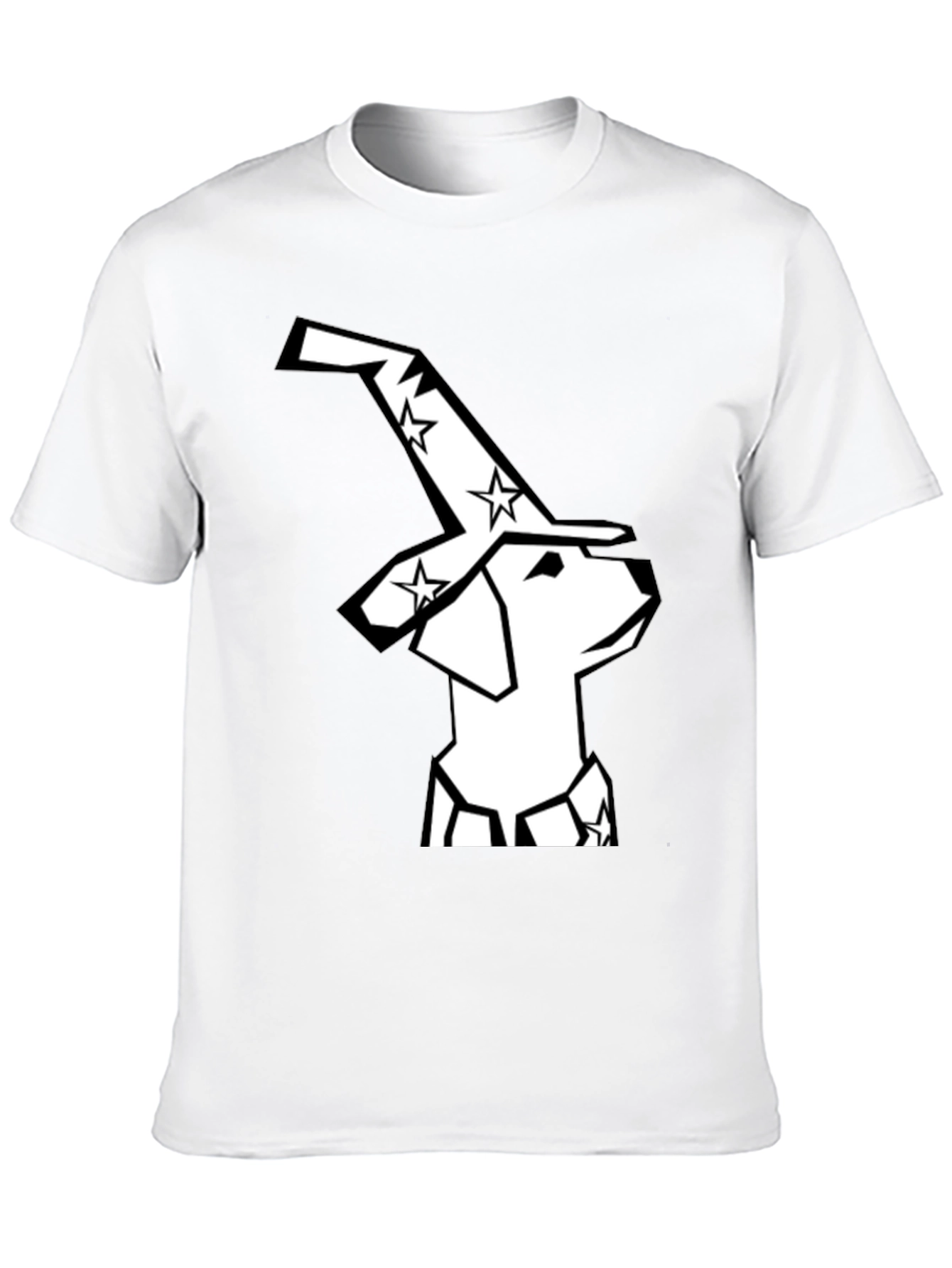 Wizard Dog Graphic Tee - Magical Canine Design