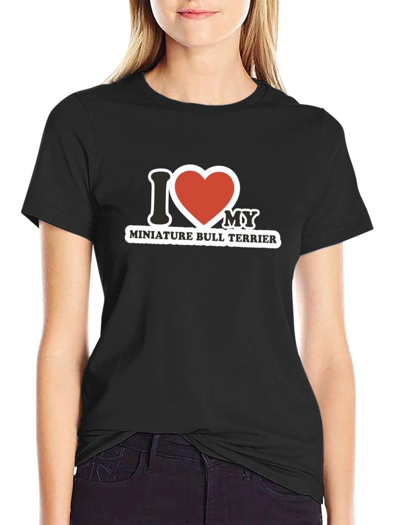 I Love My Miniature Bull Terrier T-Shirt