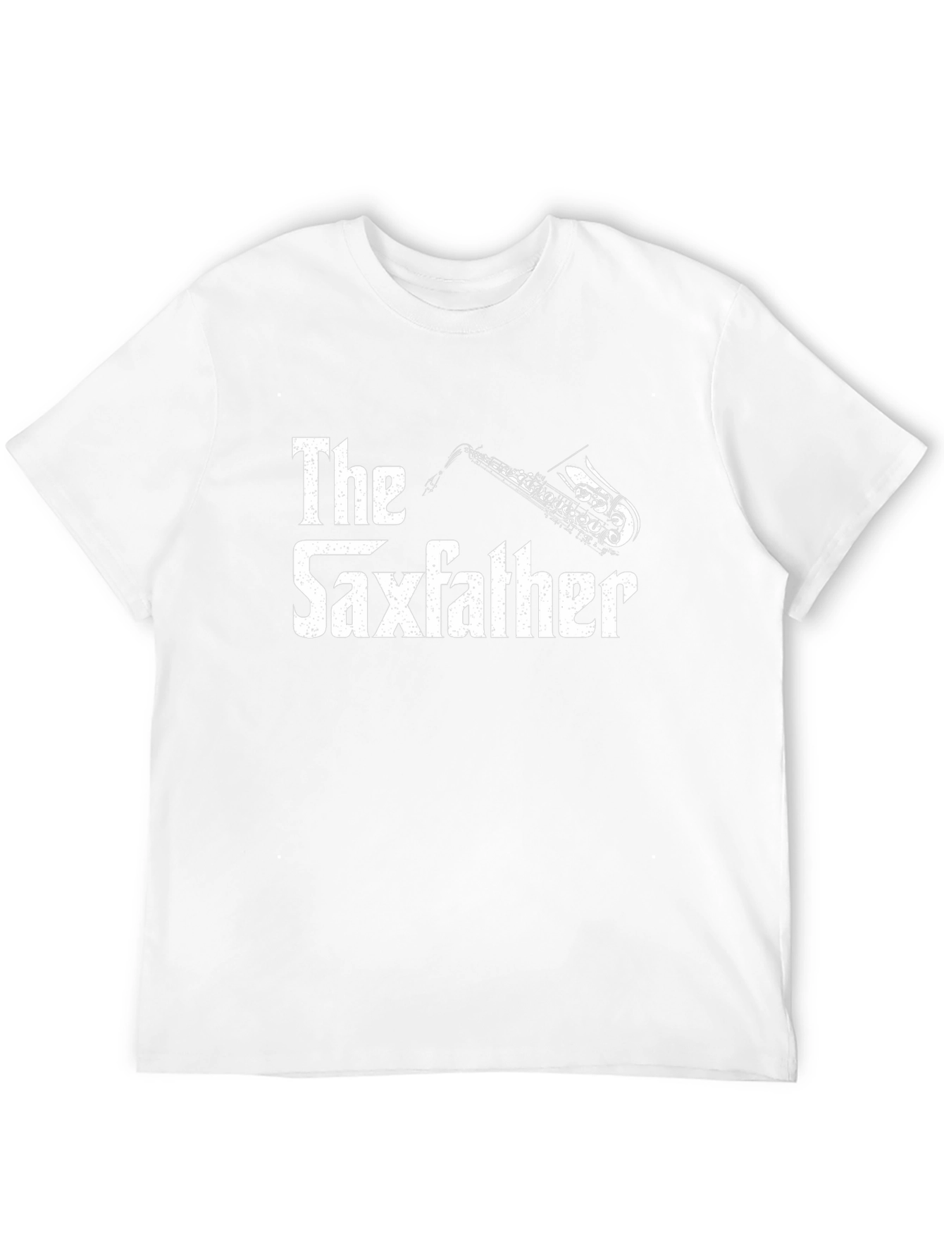 The Saxfather Funny Music T-Shirt - Black