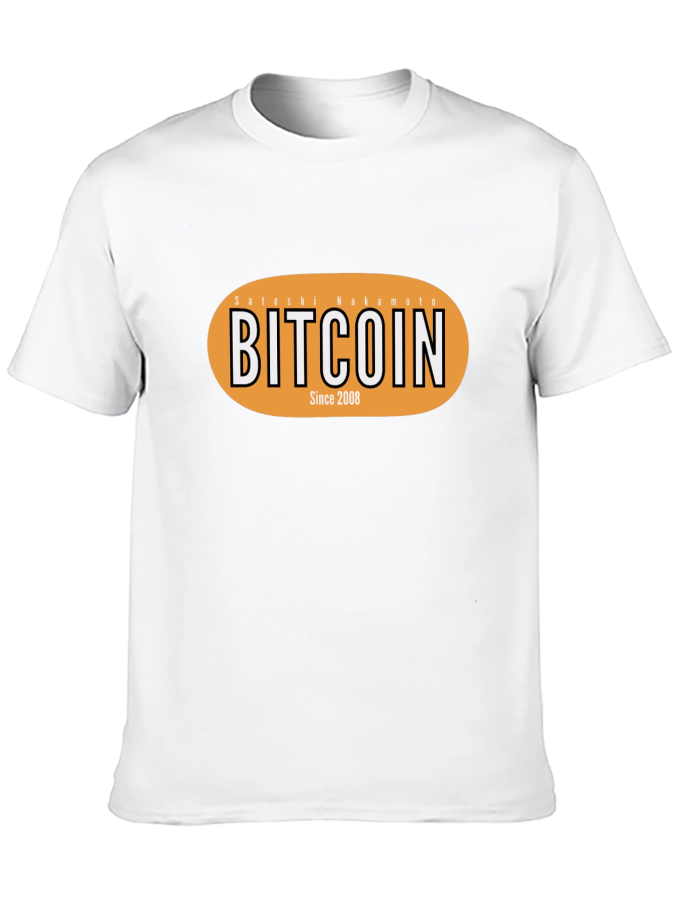 Bitcoin Satoshi Nakamoto Since 2008 Black T-Shirt