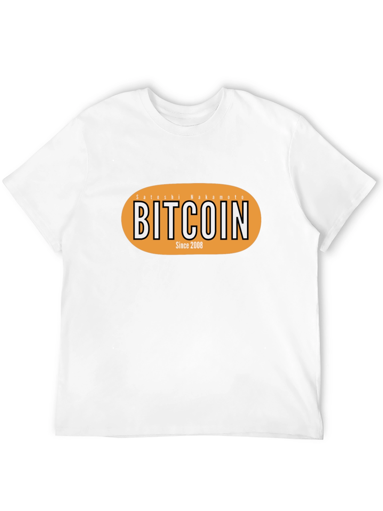 Bitcoin Satoshi Nakamoto Since 2008 Black T-Shirt