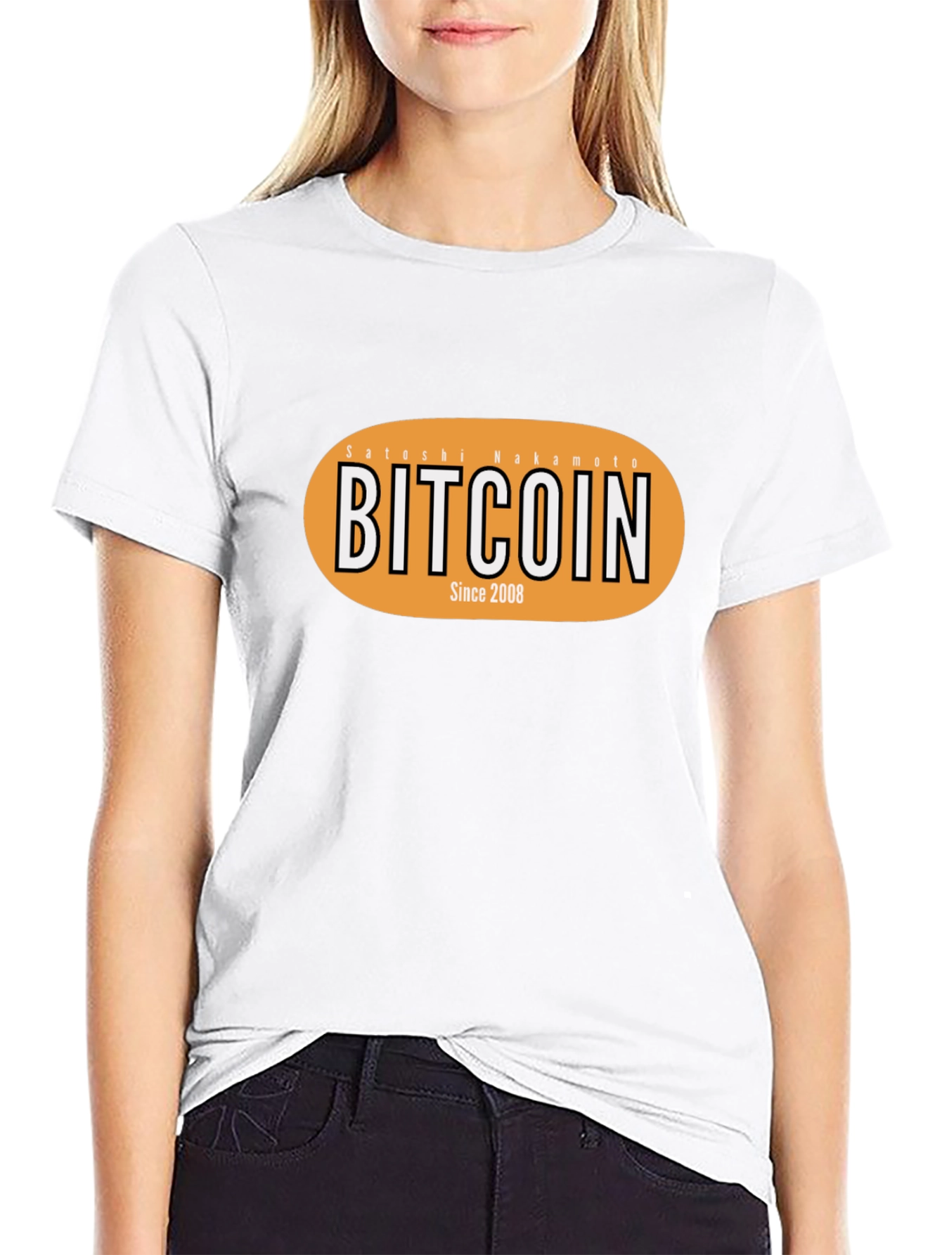 Bitcoin Satoshi Nakamoto Since 2008 Black T-Shirt