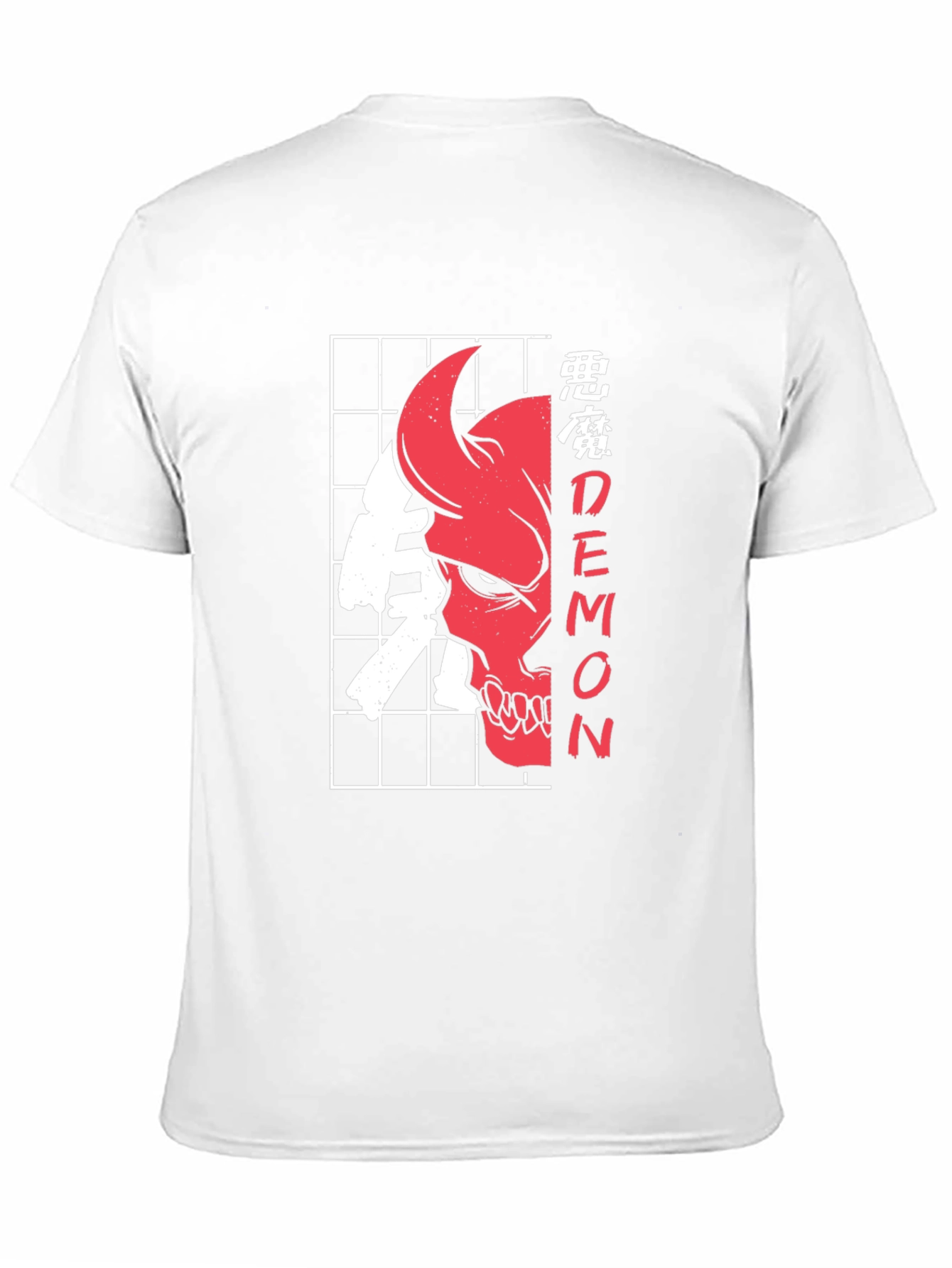 Demon Skull Graphic Tee - Edgy Style