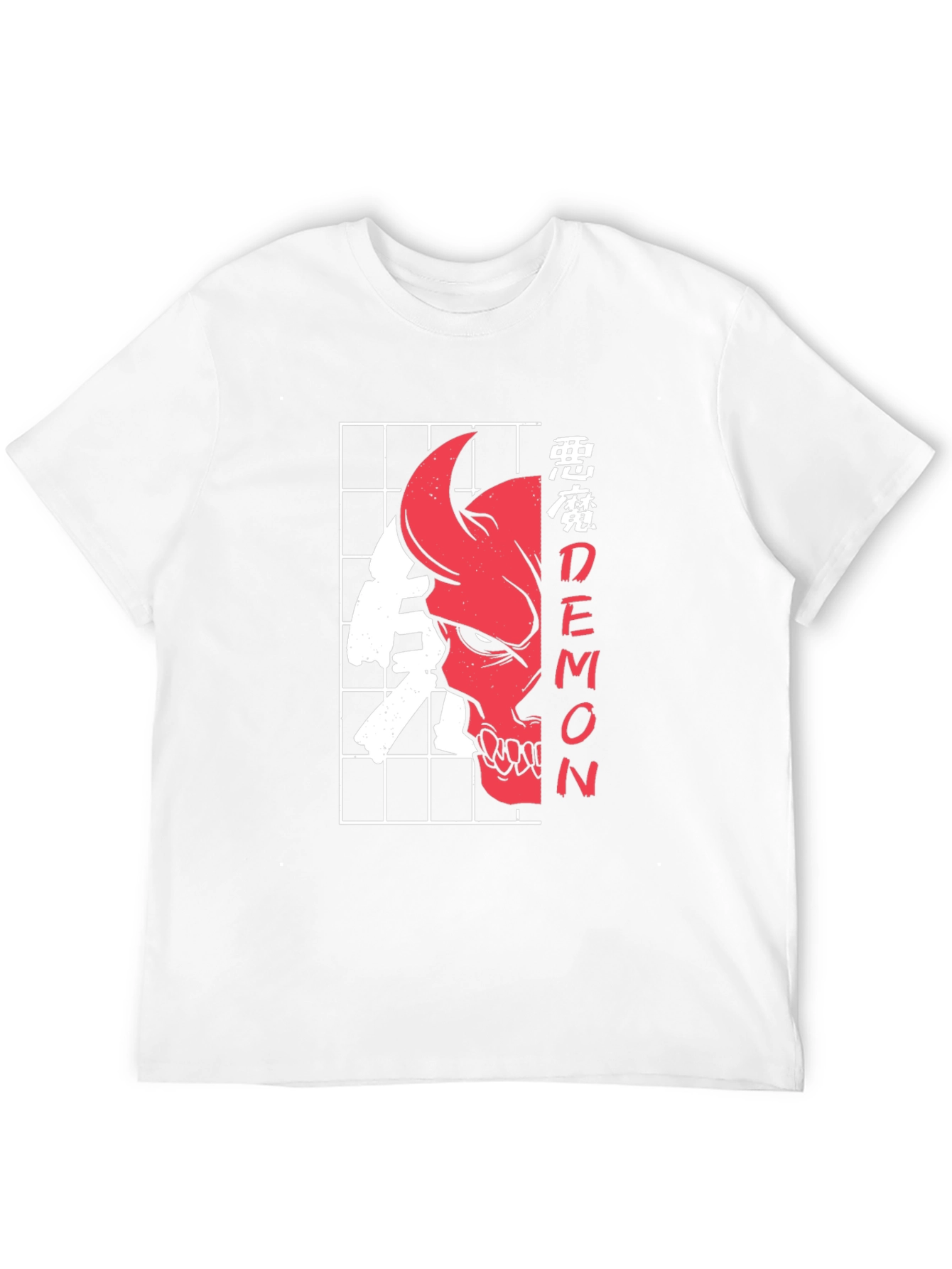 Demon Skull Graphic Tee - Edgy Style