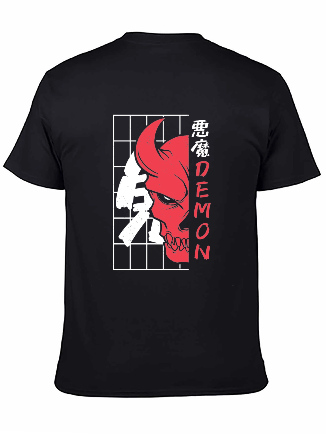 Demon Skull Graphic Tee - Edgy Style
