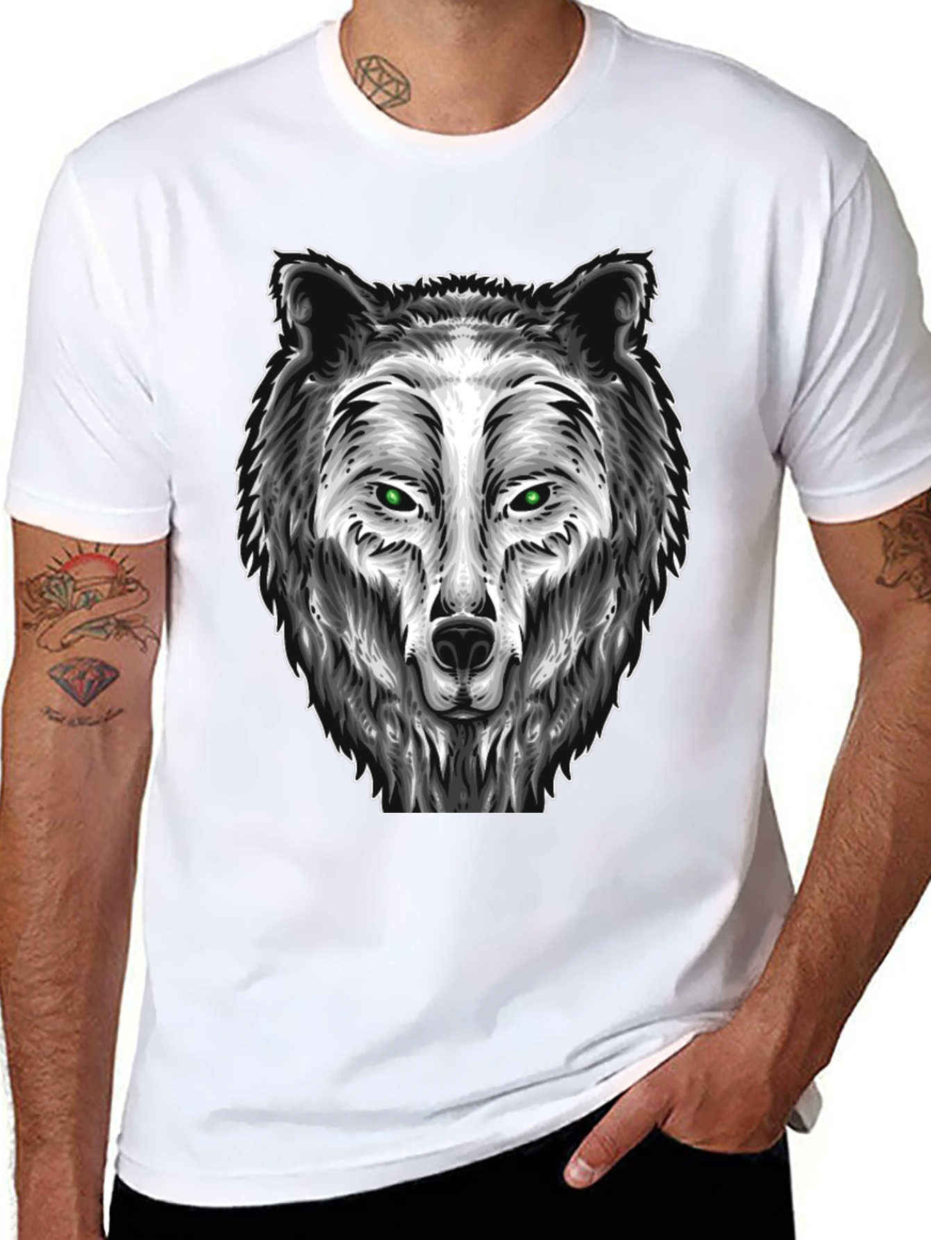 Wolf Graphic Tee - Fierce Animal Design