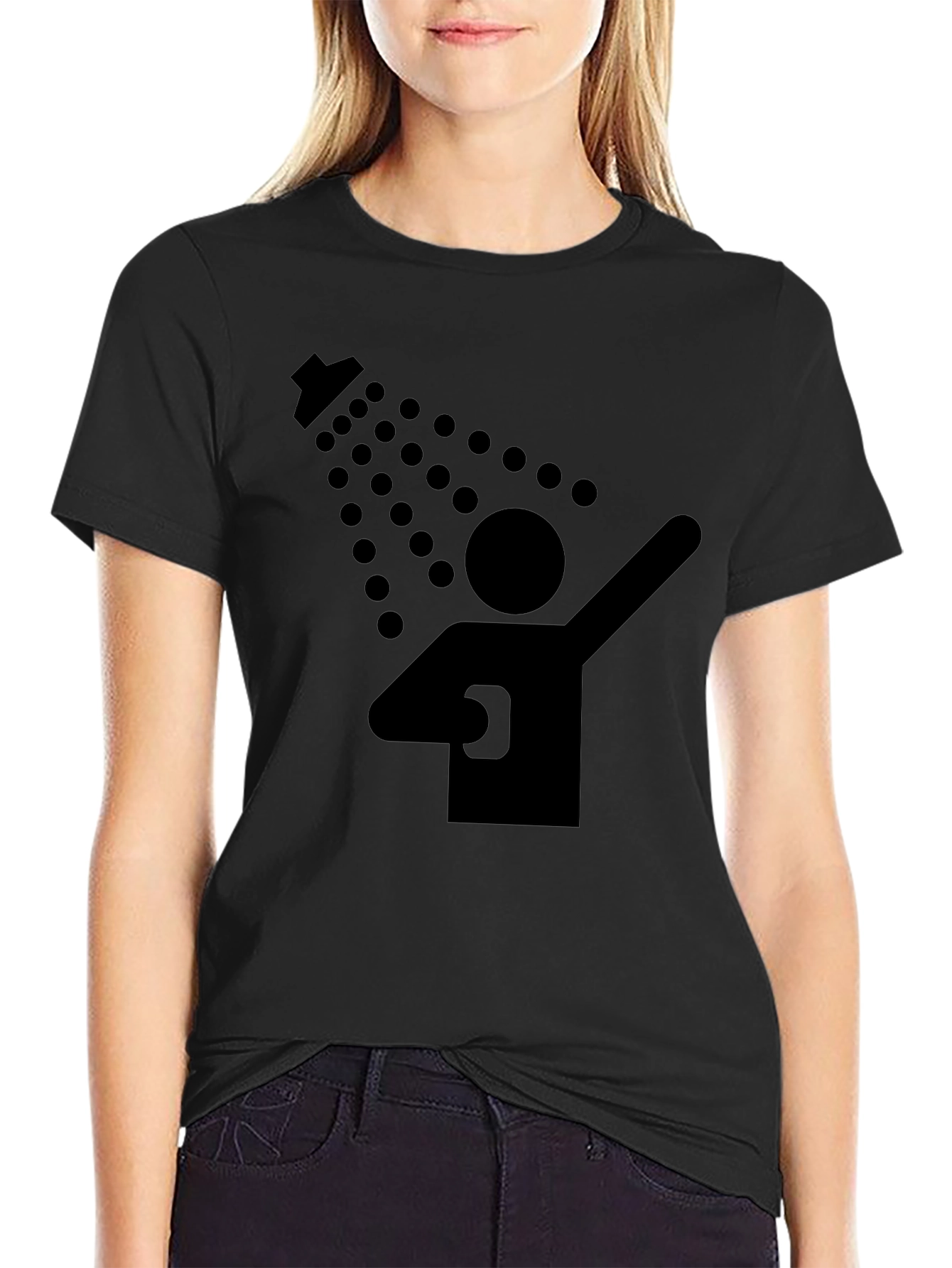 Shower Dab Funny Graphic T-Shirt