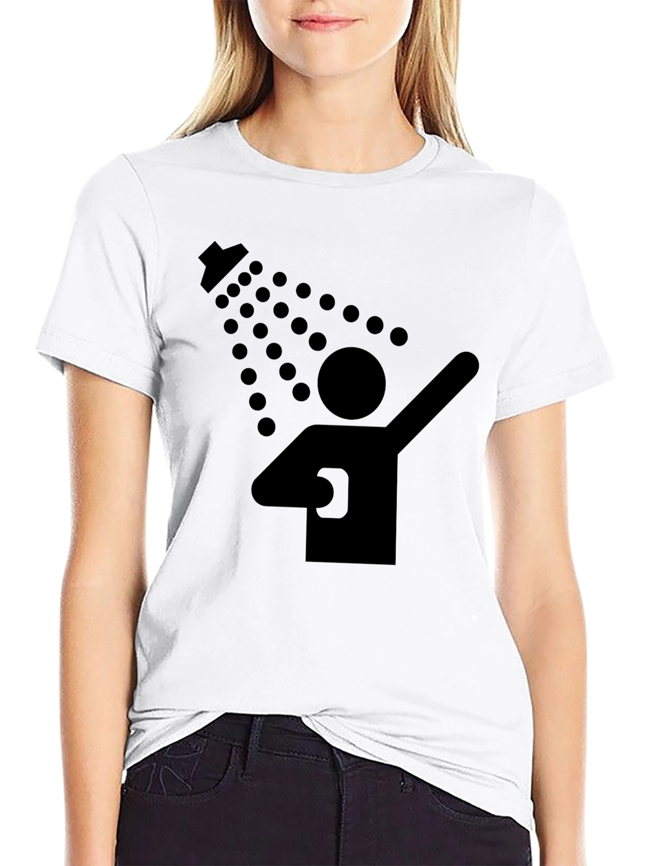 Shower Dab Funny Graphic T-Shirt