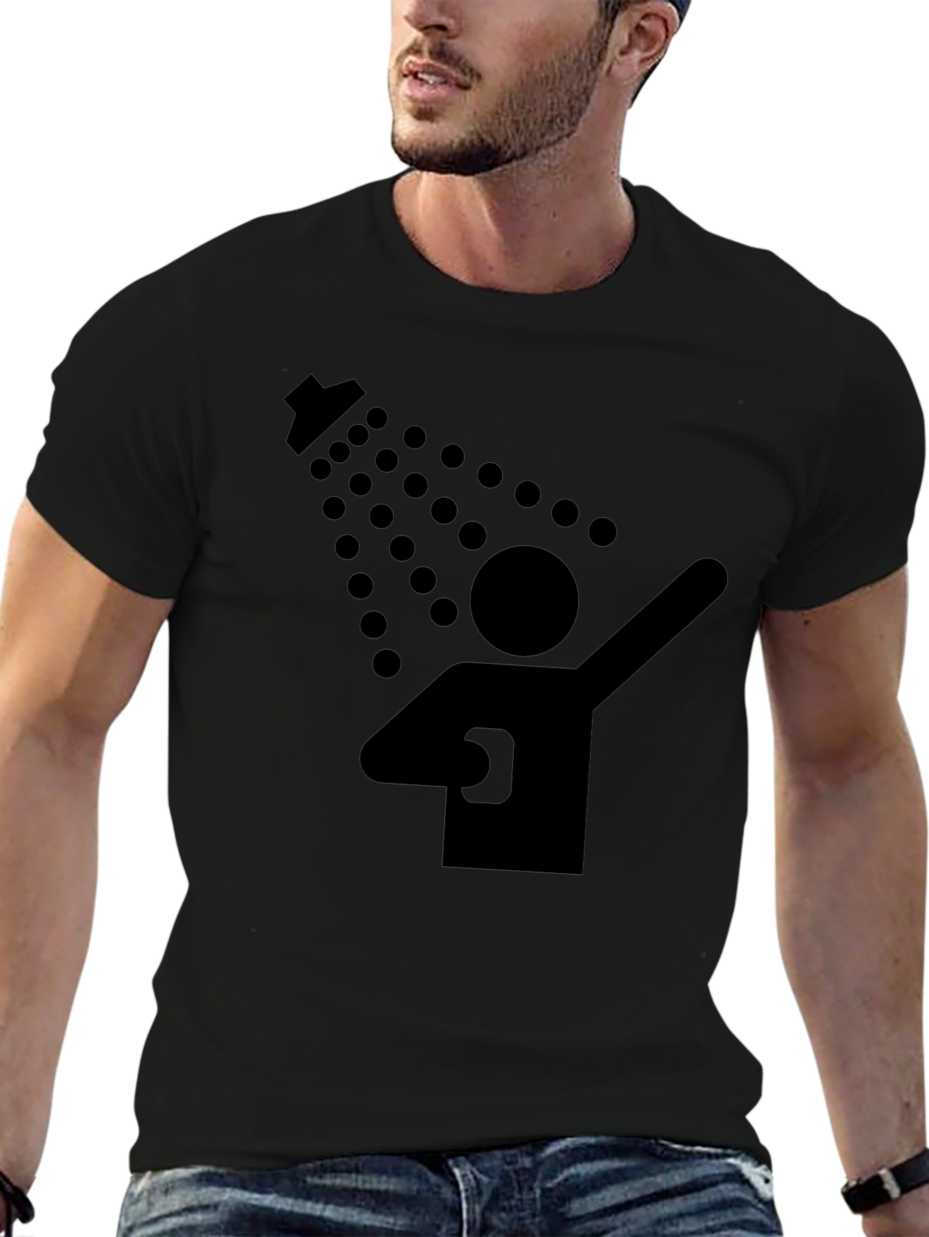 Shower Dab Funny Graphic T-Shirt
