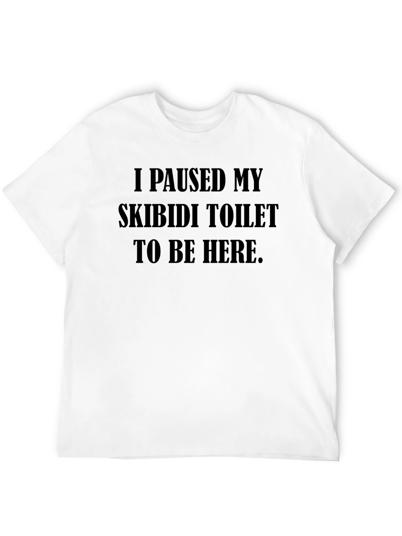 I Paused My Skibidi Toilet Funny Graphic Tee