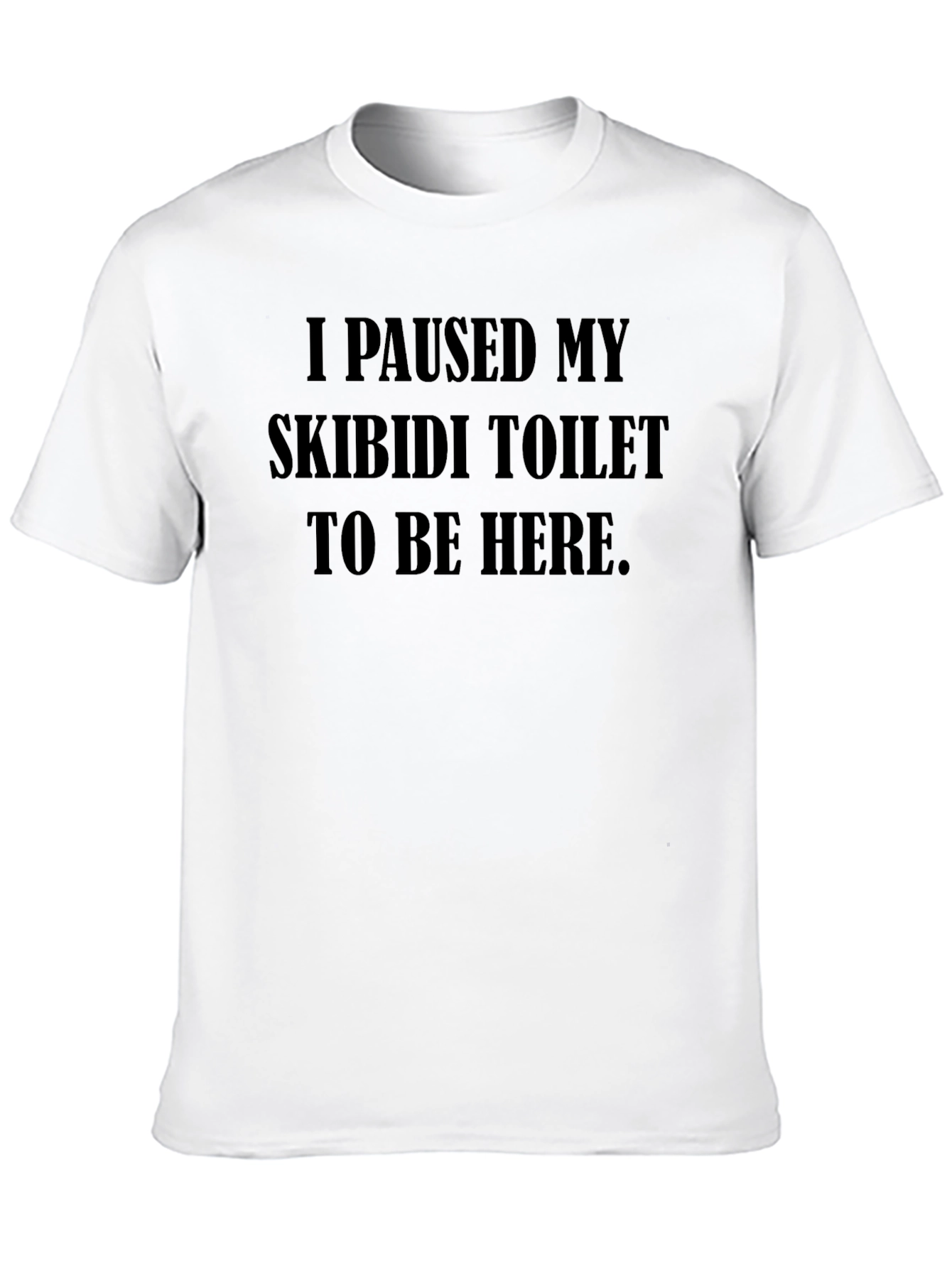 I Paused My Skibidi Toilet Funny Graphic Tee