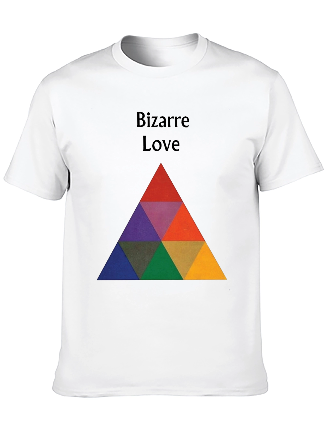 Bizarre Love Triangle Graphic Tee - Stylish & Unique