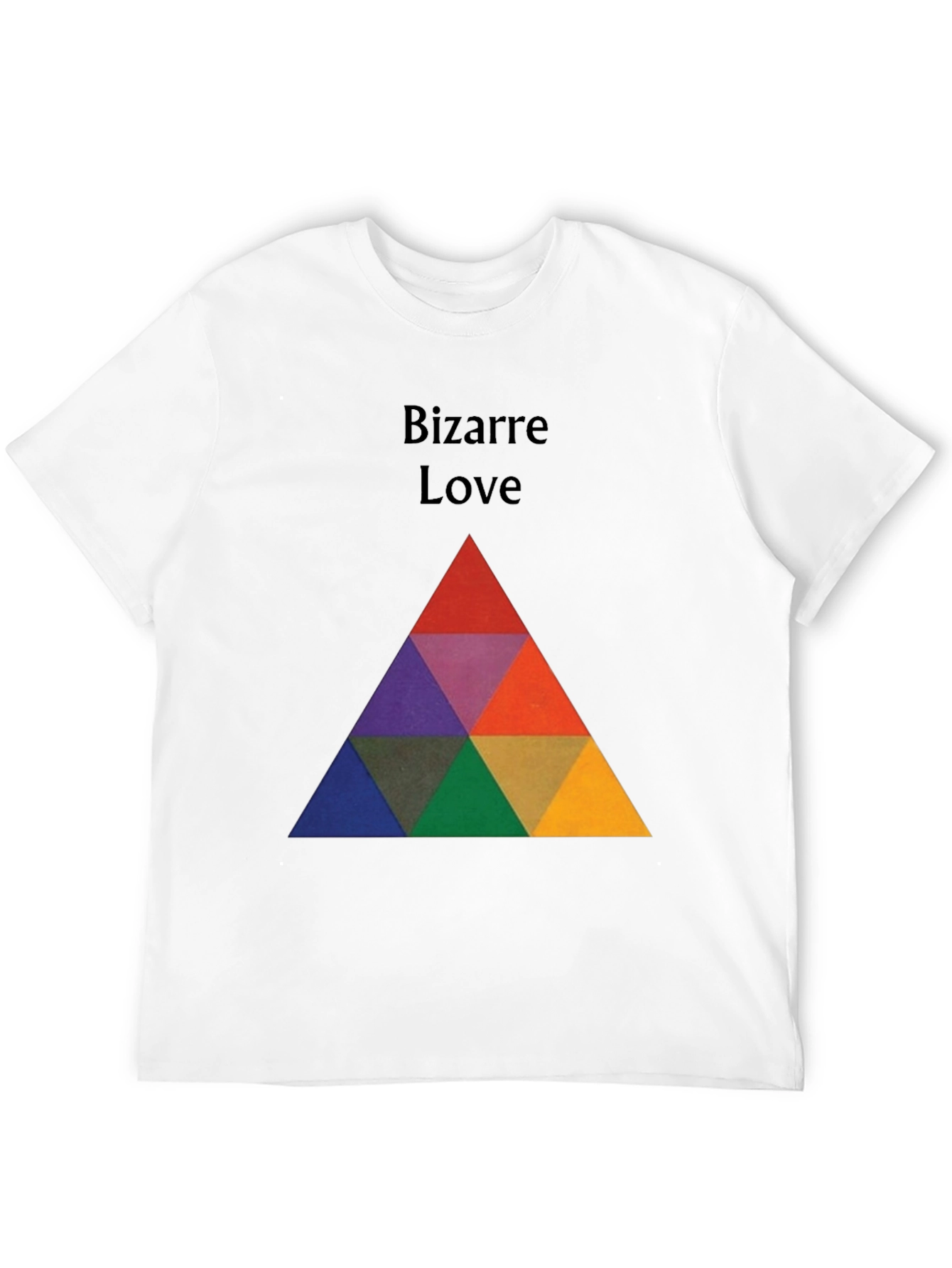 Bizarre Love Triangle Graphic Tee - Stylish & Unique