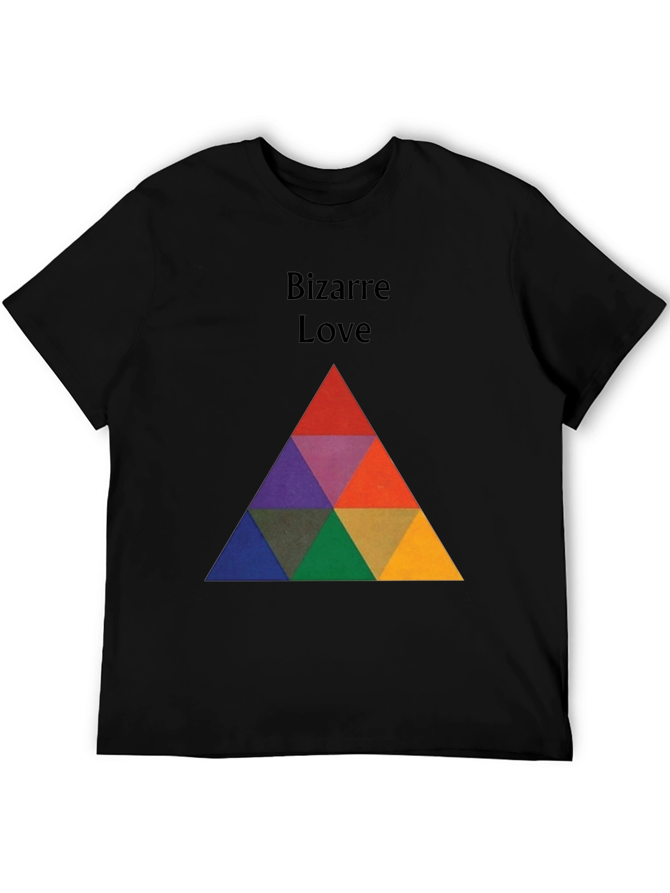 Bizarre Love Triangle Graphic Tee - Stylish & Unique