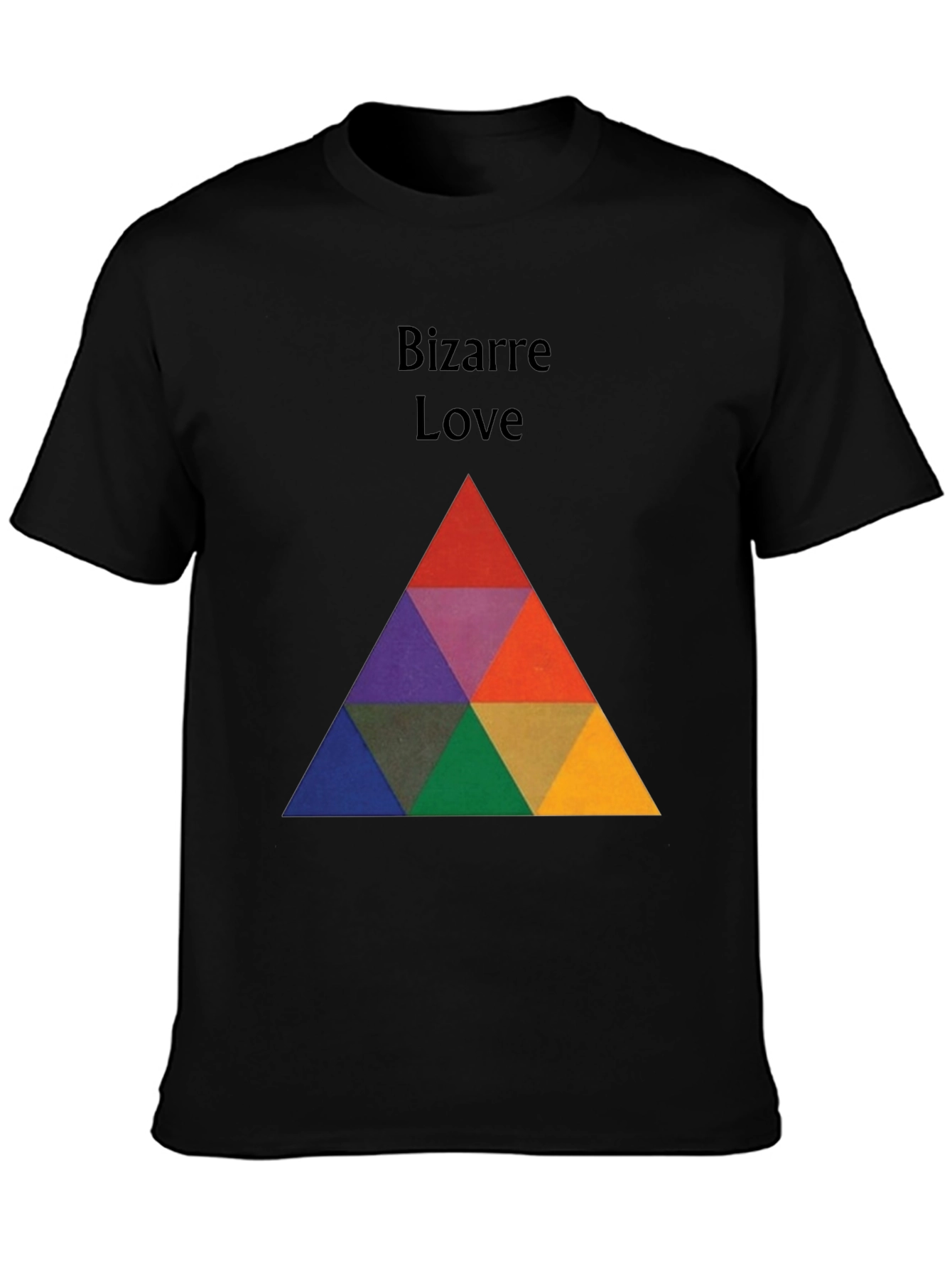 Bizarre Love Triangle Graphic Tee - Stylish & Unique
