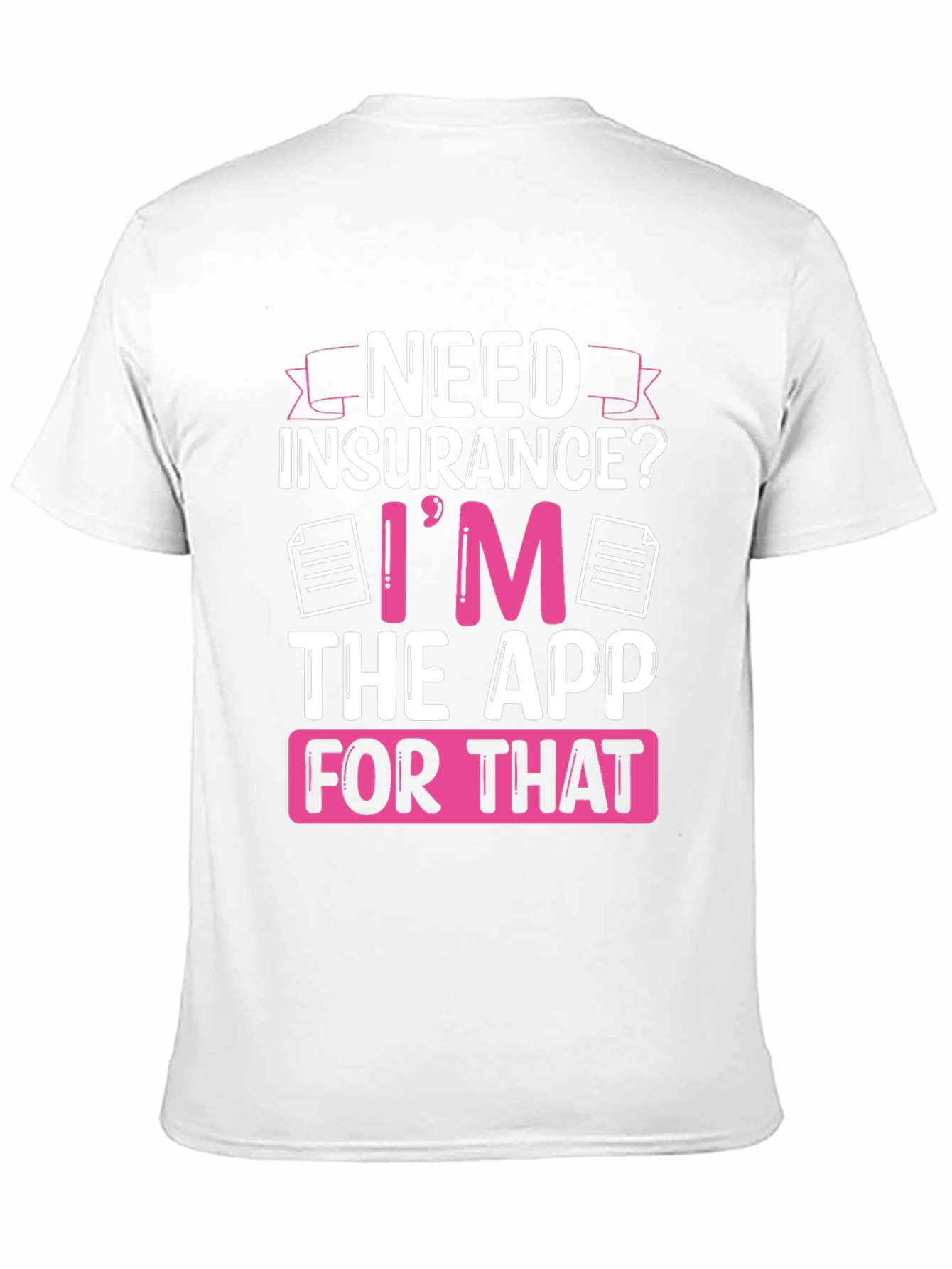 Need Insurance? Black Graphic T-Shirt