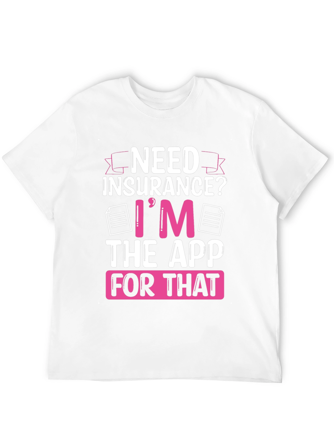 Need Insurance? Black Graphic T-Shirt