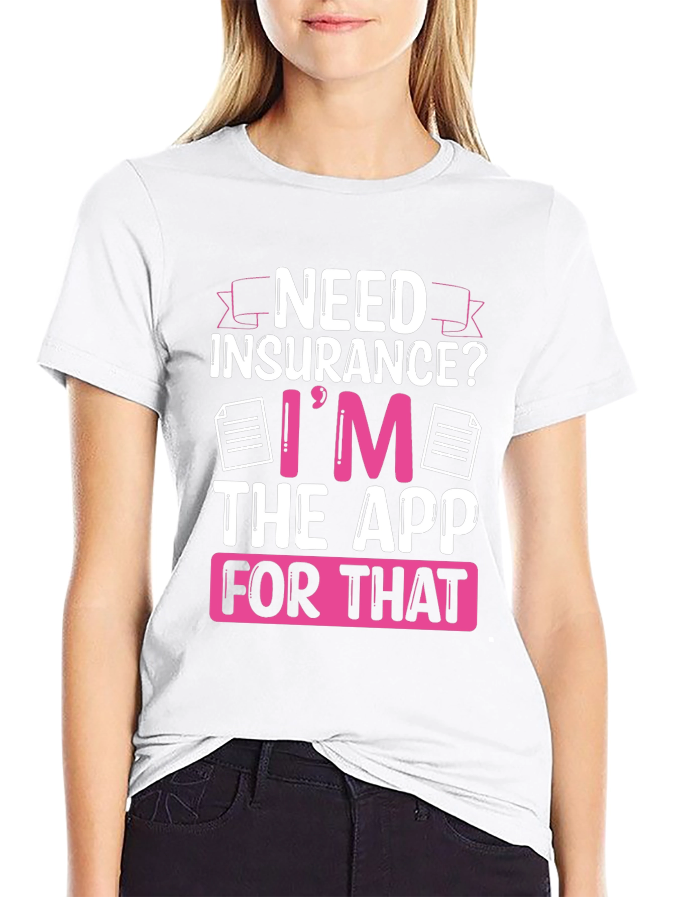 Need Insurance? Black Graphic T-Shirt